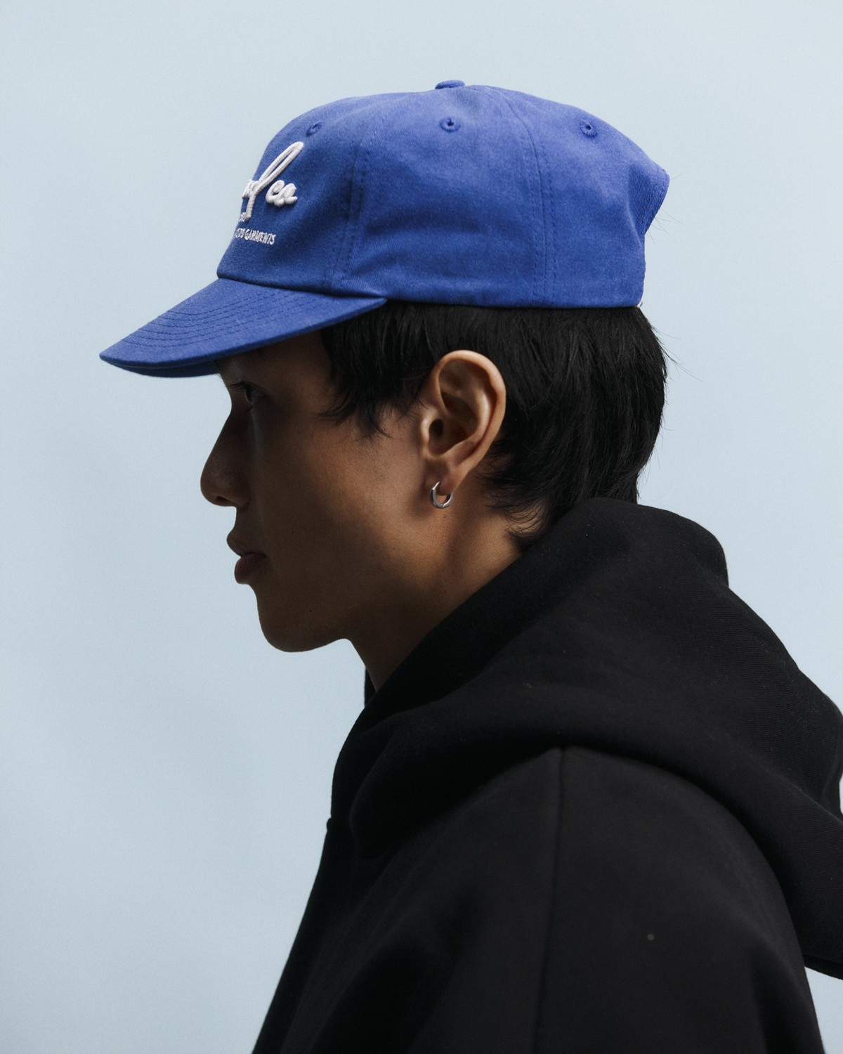 Signature Goods Cap - Wide Brim 6 Panel - Washed Royal Blue