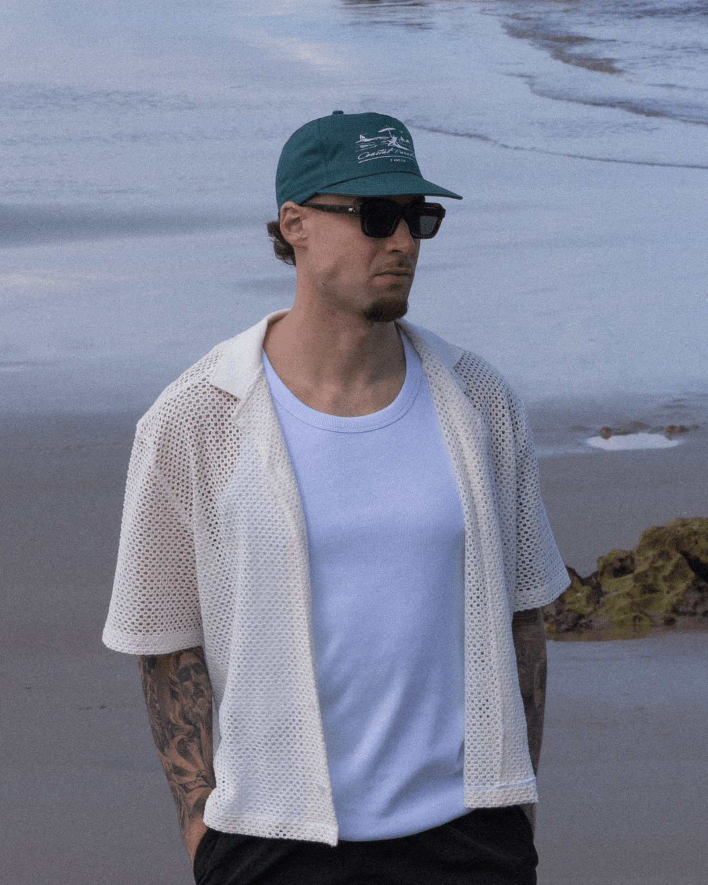 Shoreline Cap - 5 Panel - Bush Green