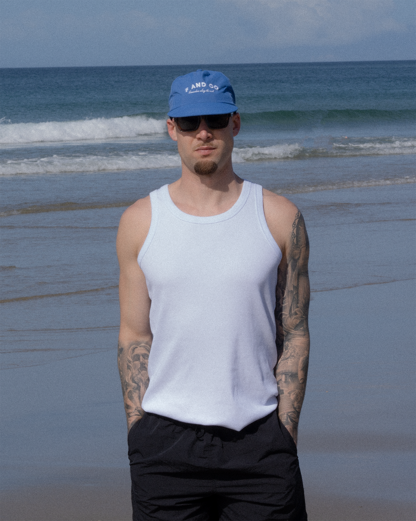 Nylon Coastal Cap - 5 Panel - Blue