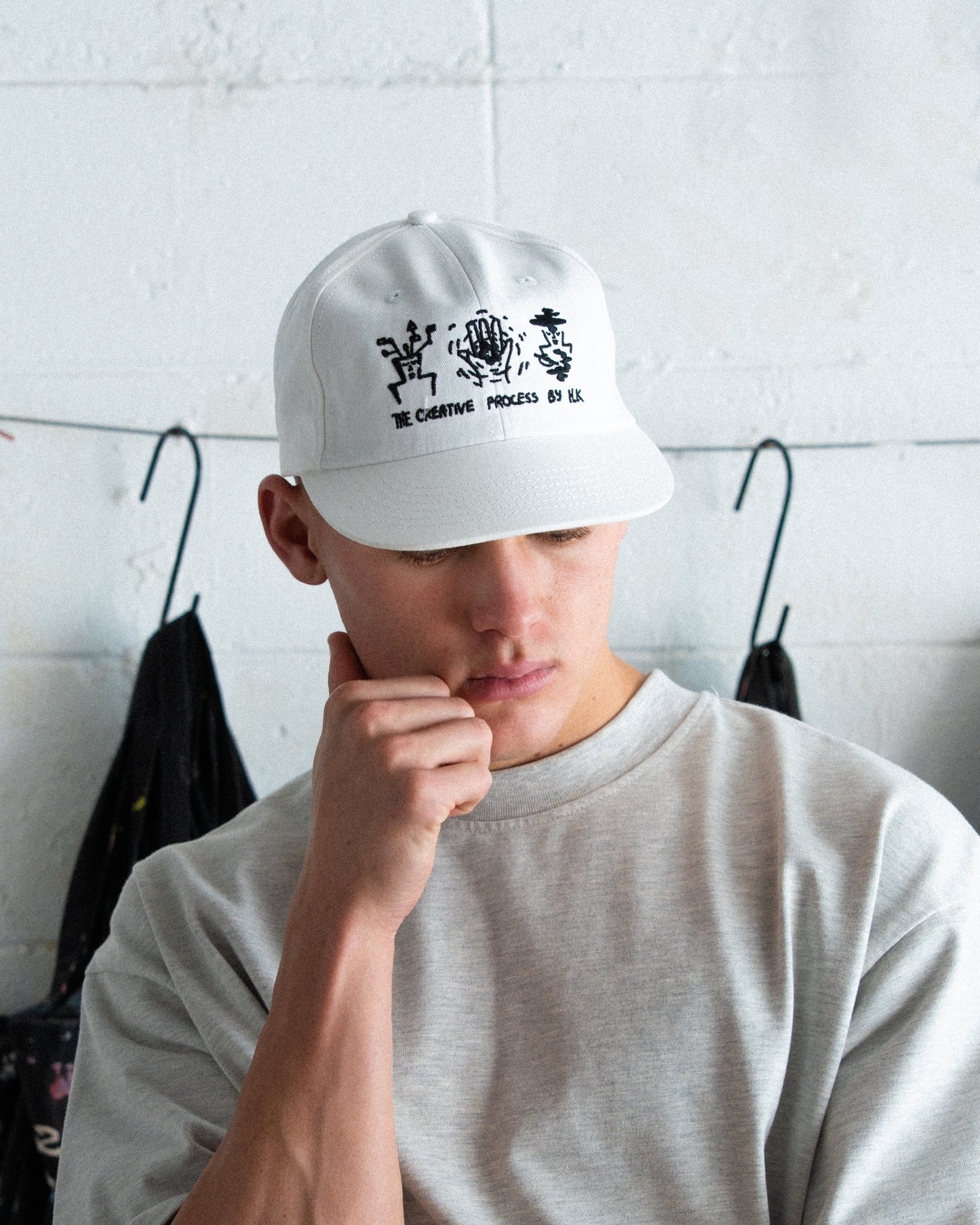 Creative Cap - Short Brim 6 Panel - Off White
