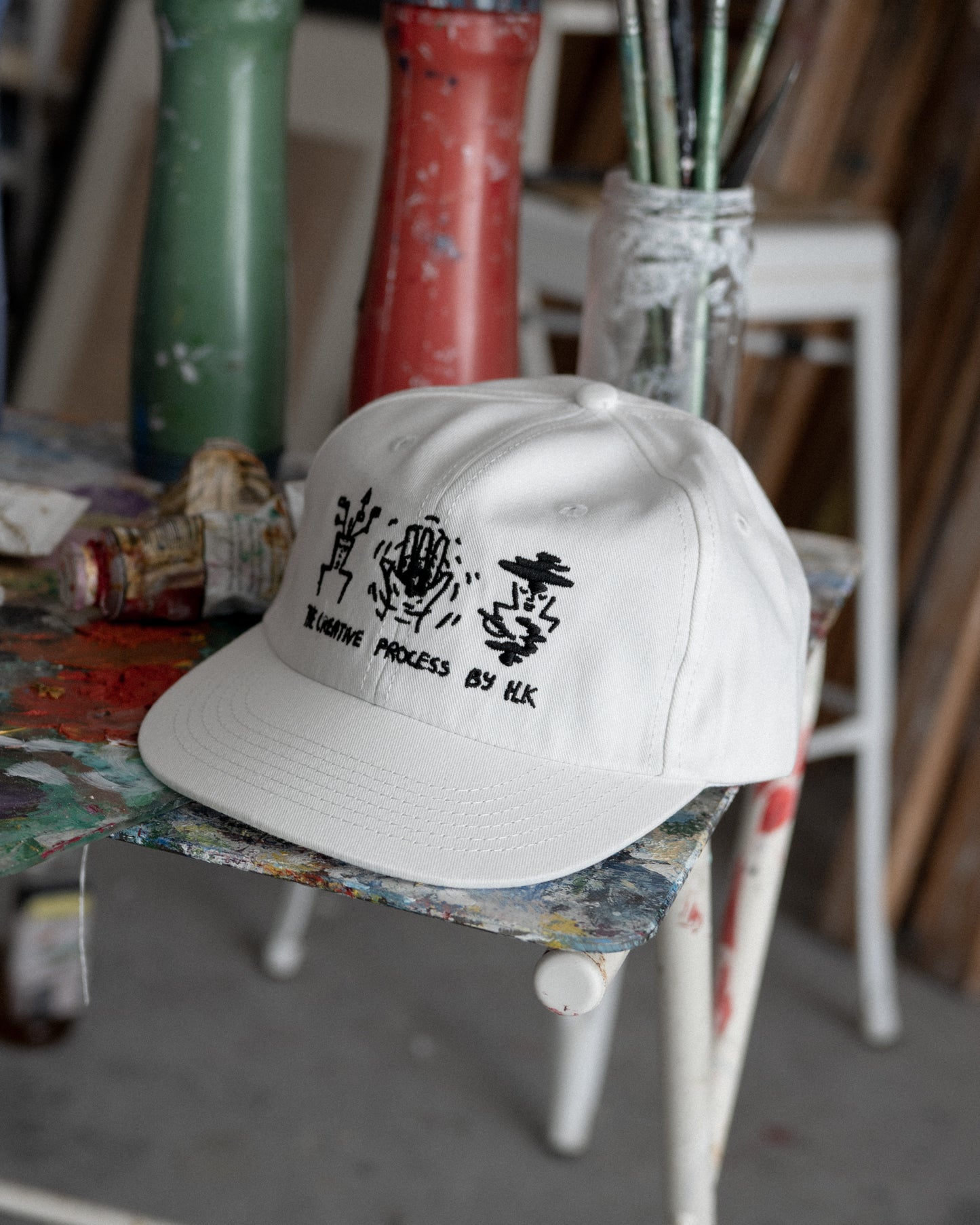 Creative Cap - Short Brim 6 Panel - Off White
