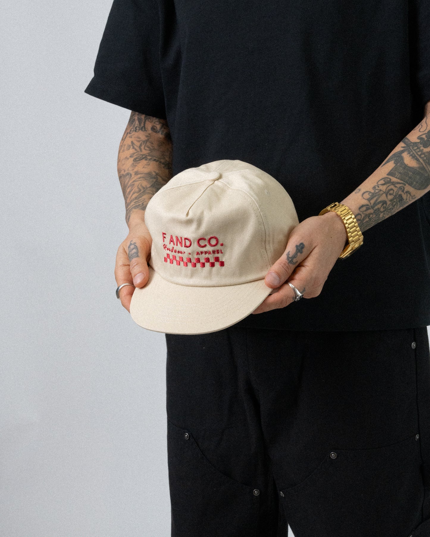 Logo Cap - 5 Panel -Cream