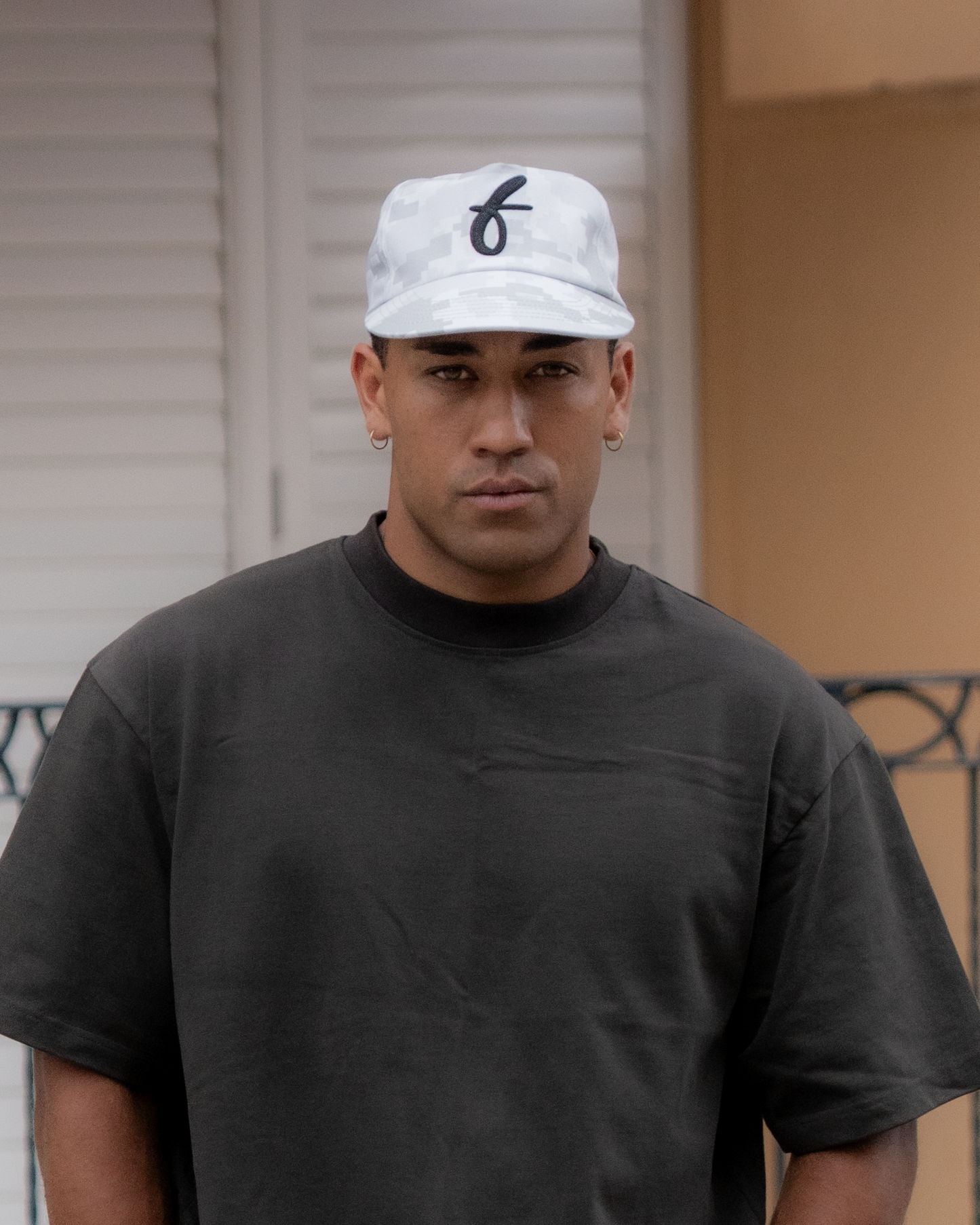 Art Letterman Cap - Wide Brim 5 Panel - Digital Camo