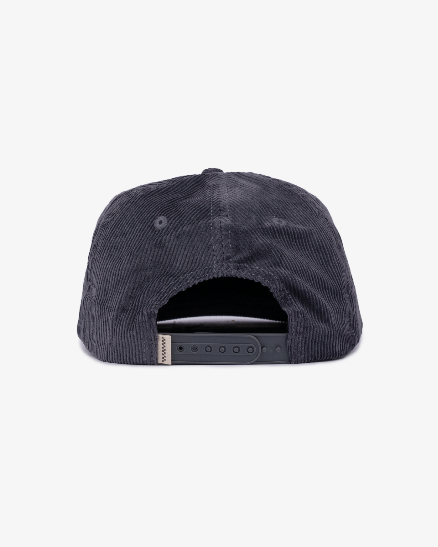 Letterman Cord Cap - 5 Panel - Grey/Blue
