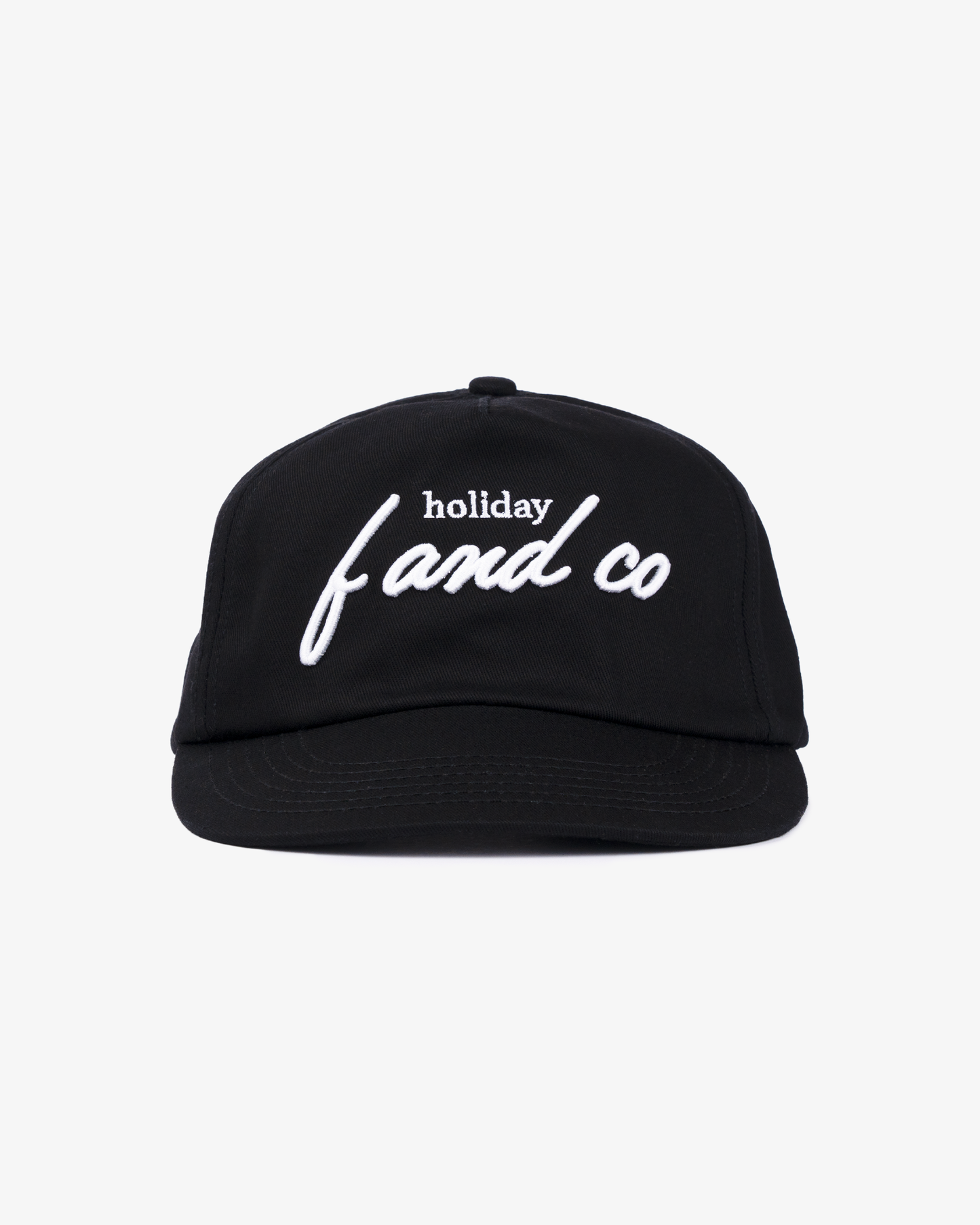 Holiday Cap - 5 Panel - Black