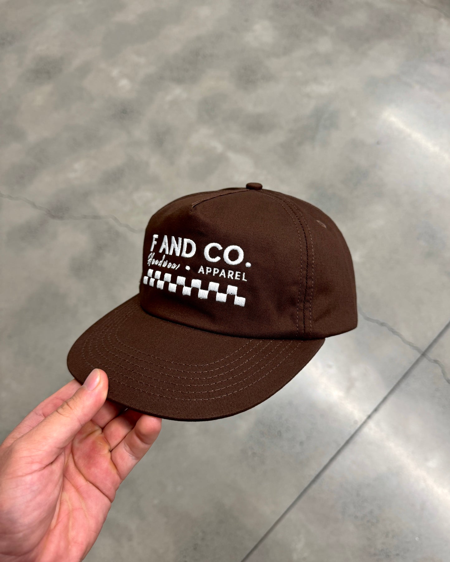 Logo Cap - 5 Panel - Brown