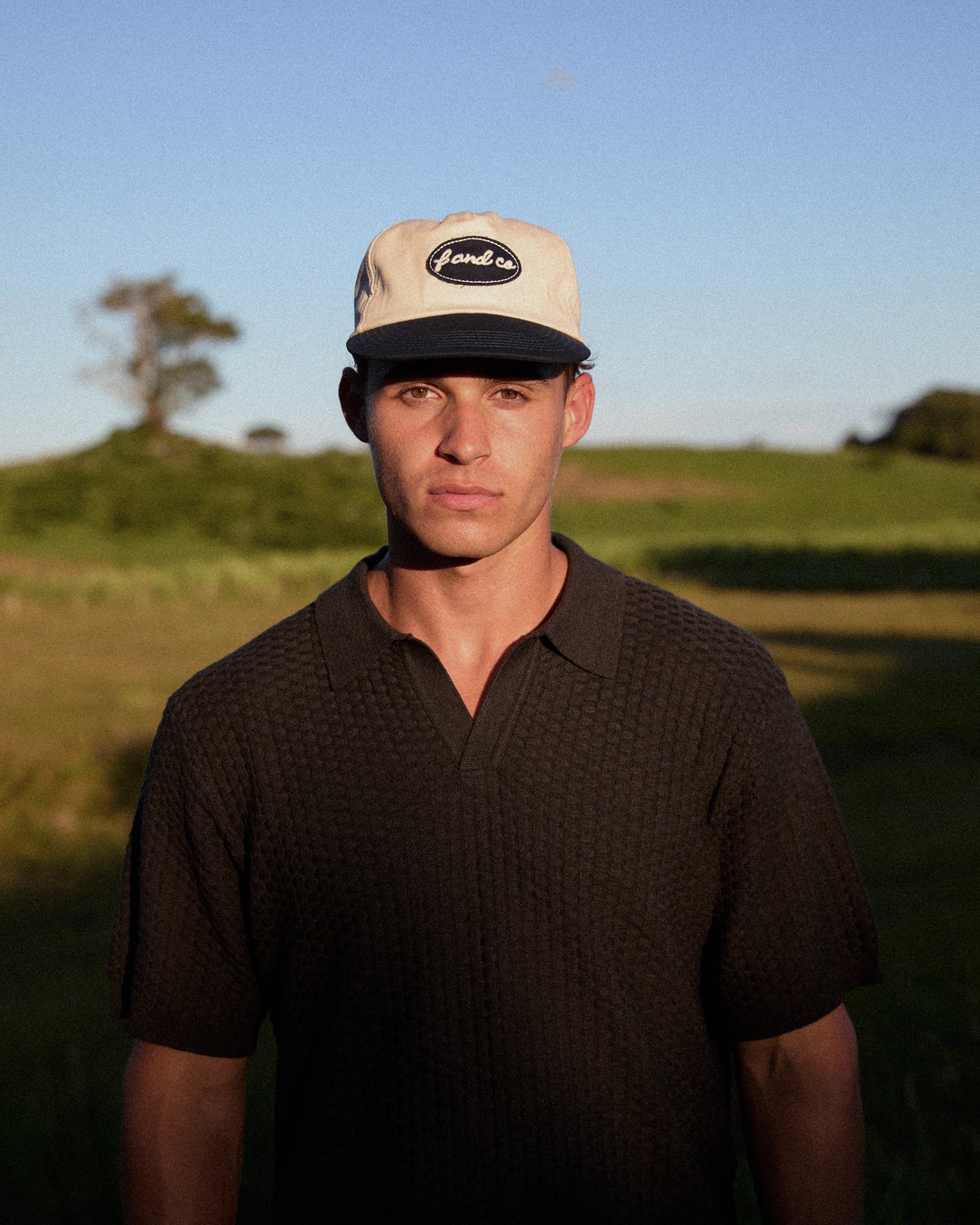 Holiday Patch Cap - 5 panel - Off White/Navy