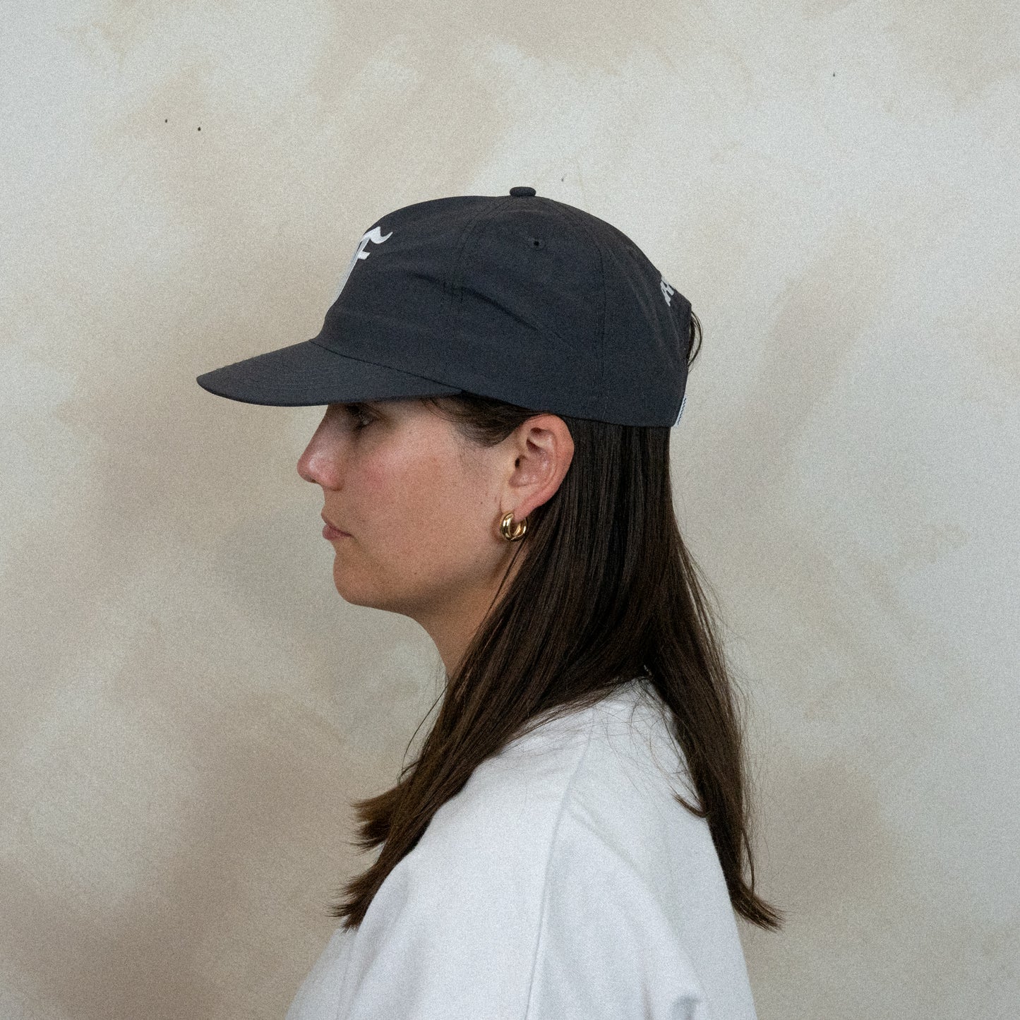Old English F Cap - 5 Panel - Charcoal Black