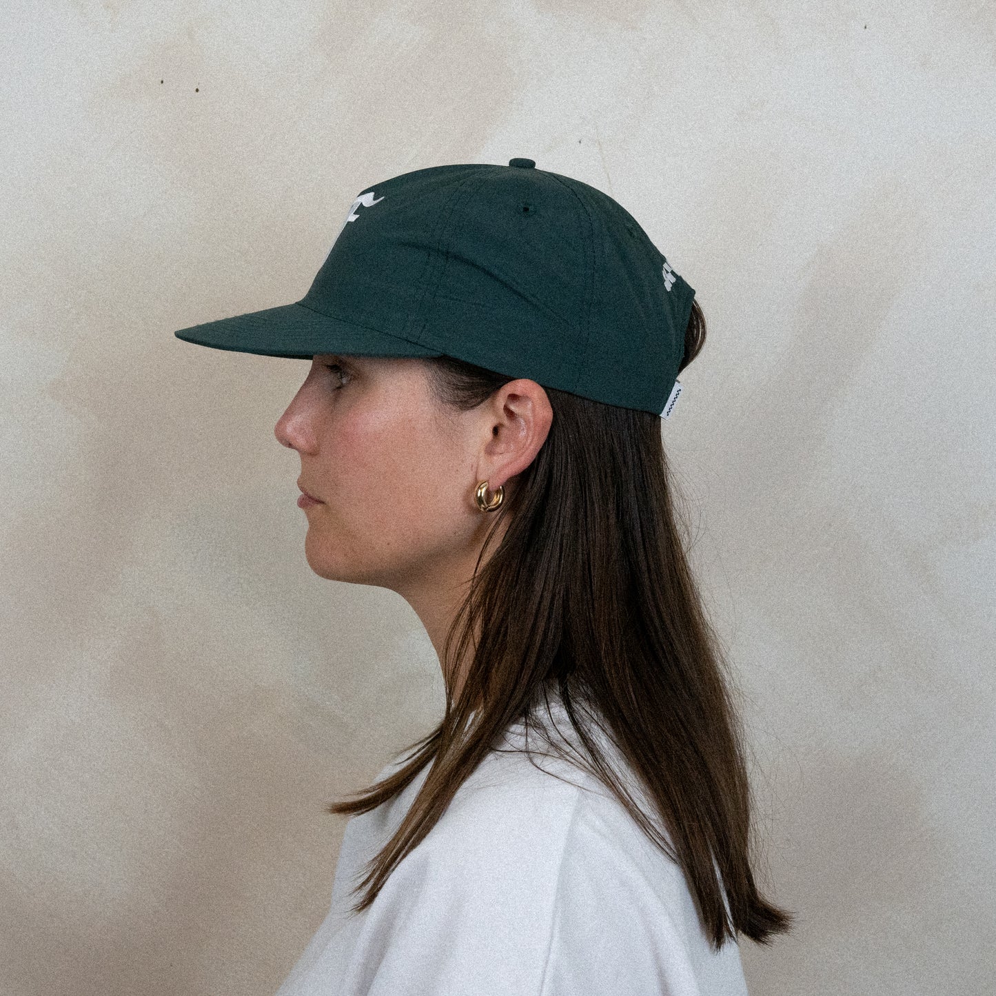 Old English F Cap - 5 Panel - Forest Green