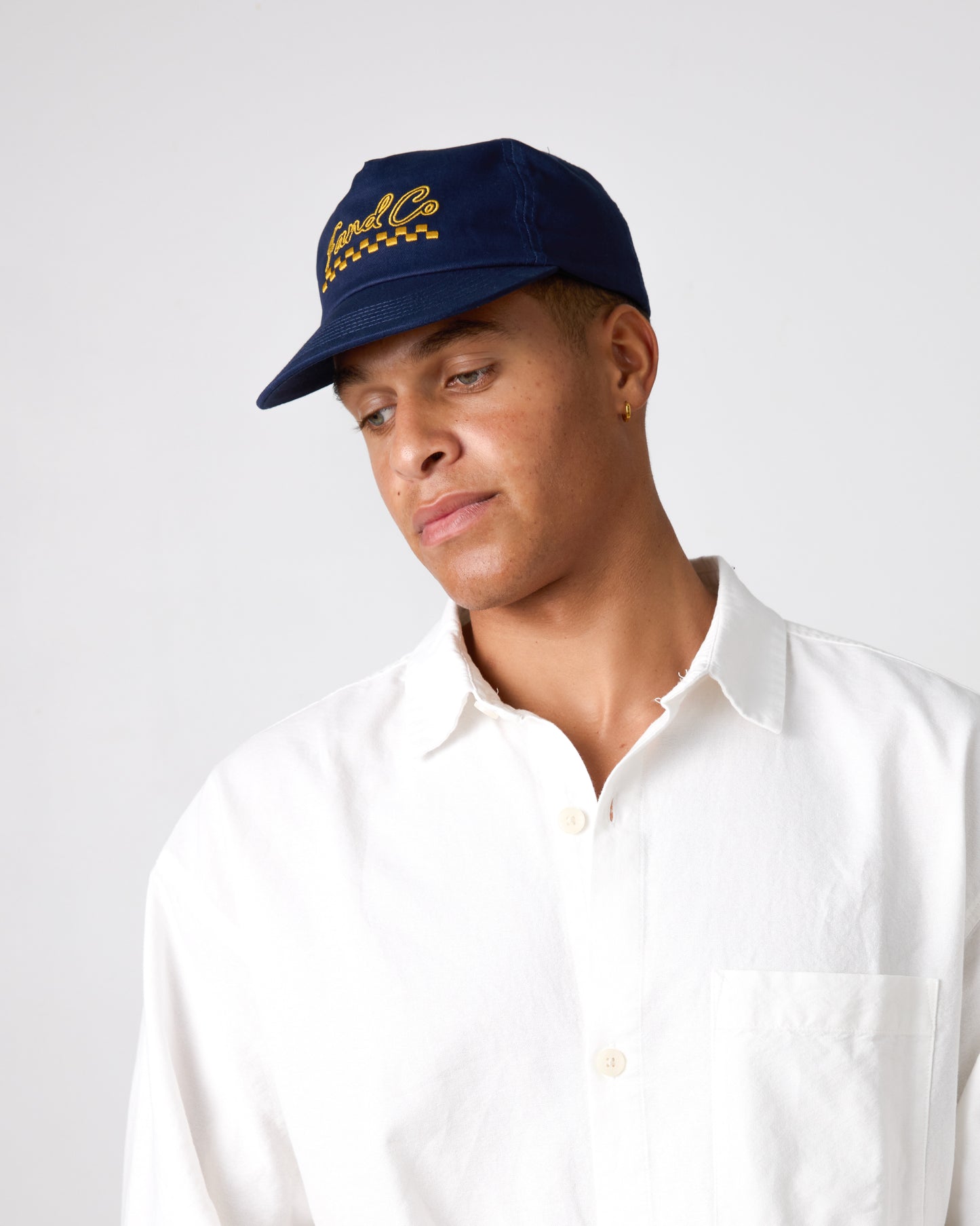 Script Logo Cap - 5 Panel - Navy