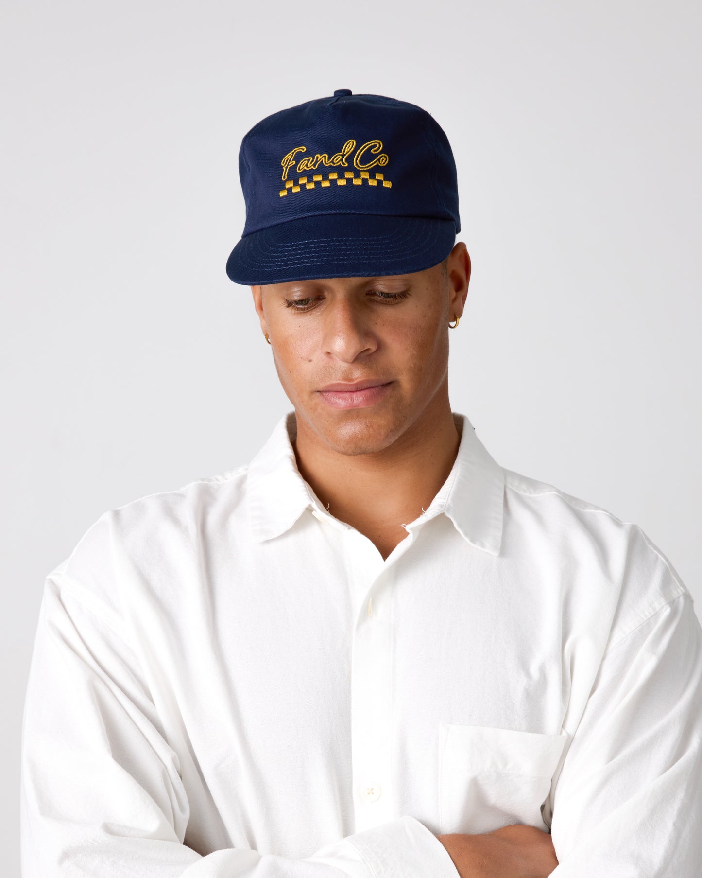 Script Logo Cap - 5 Panel - Navy