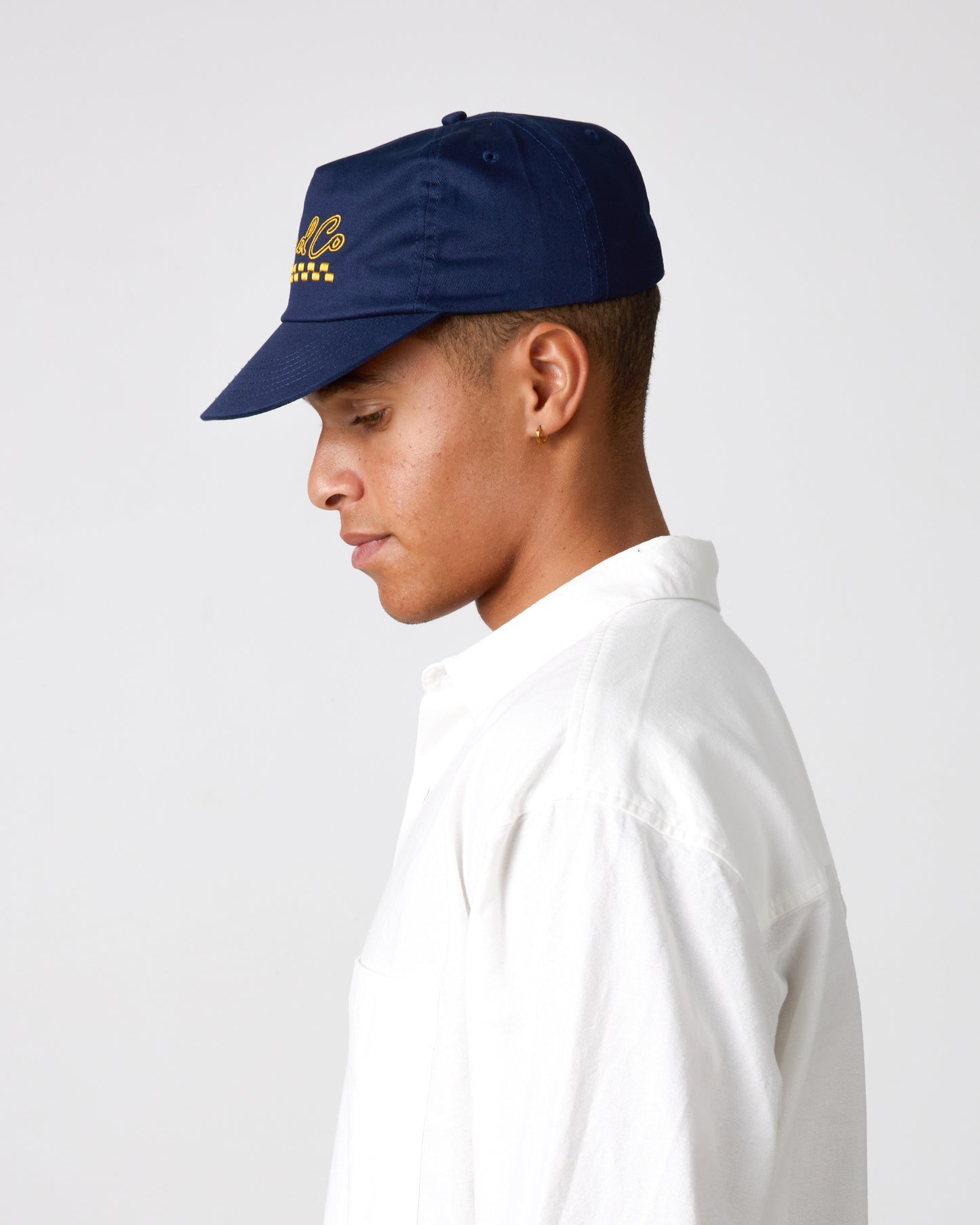 Script Logo Cap - 5 Panel - Navy
