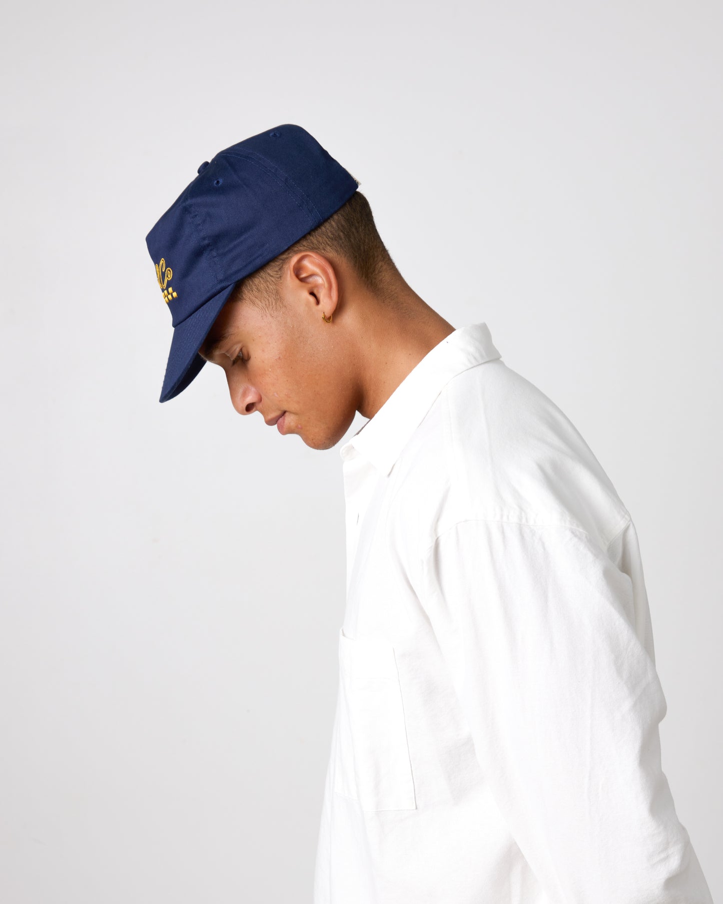 Script Logo Cap - 5 Panel - Navy