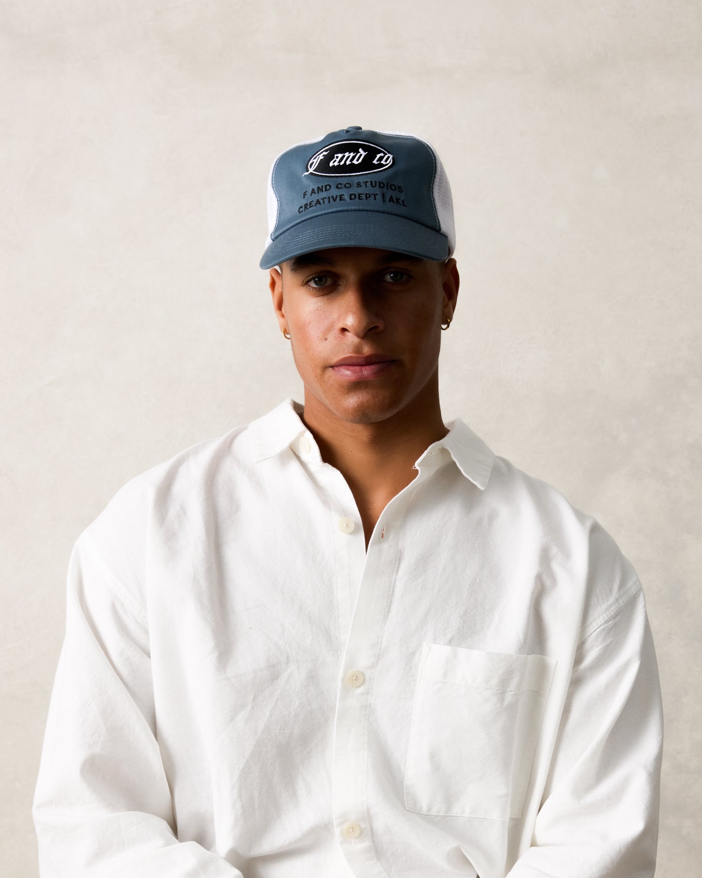 Creative Dept Cap - Ball-Trucker - Light Blue/White
