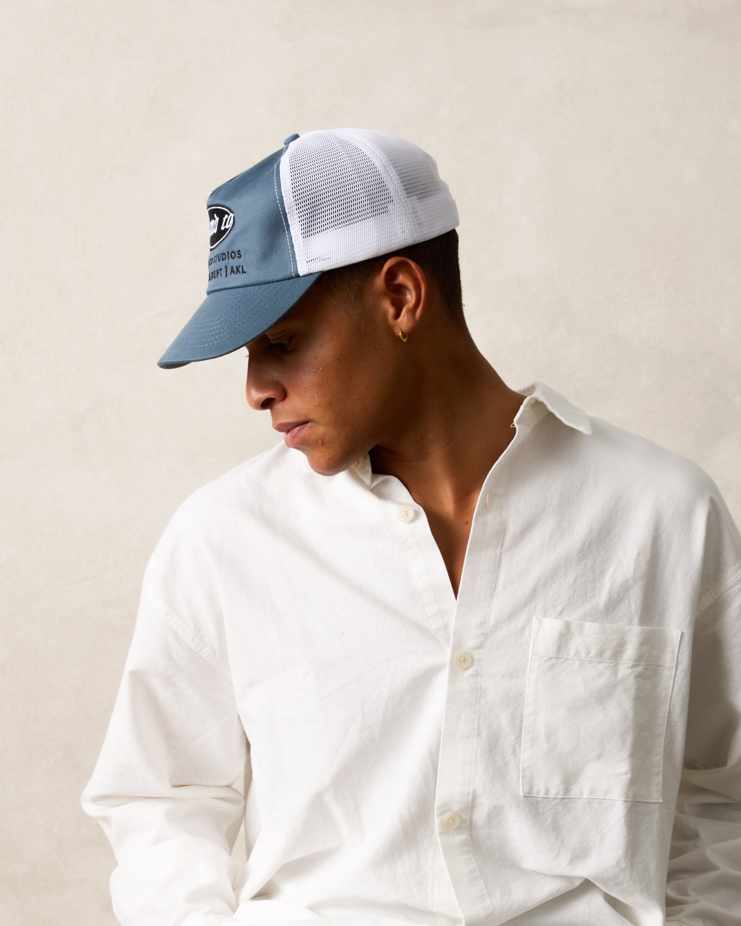 Creative Dept Cap - Ball-Trucker - Light Blue/White