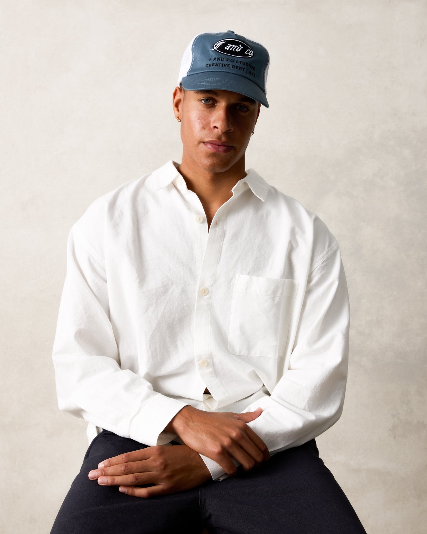 Creative Dept Cap - Ball-Trucker - Light Blue/White