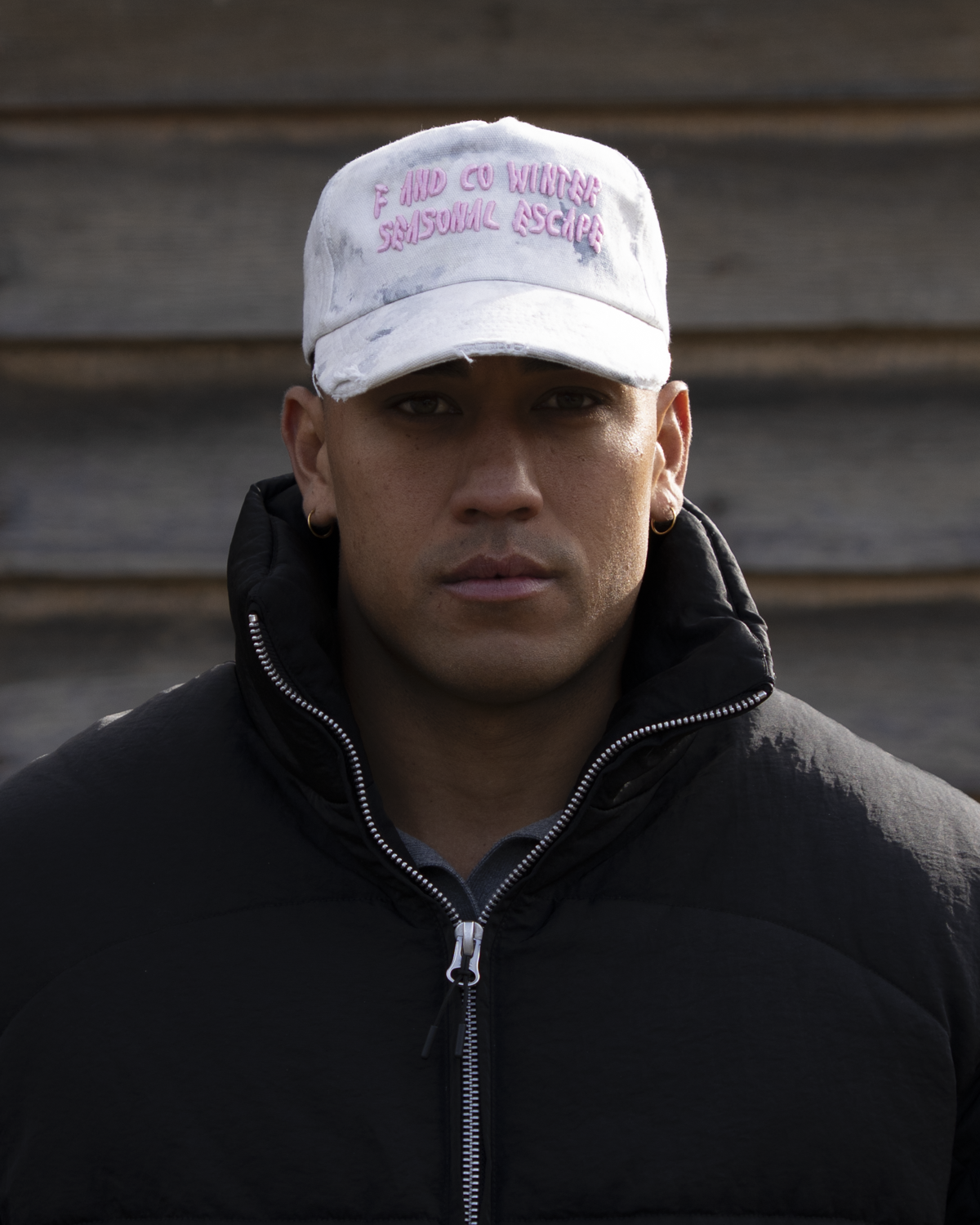 Snow Cap - Ball Trucker - Camo/Distressed