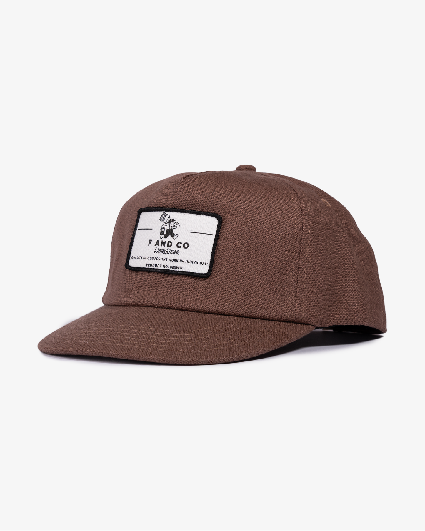 Patch Workwear Cap - 5 panel - Brown