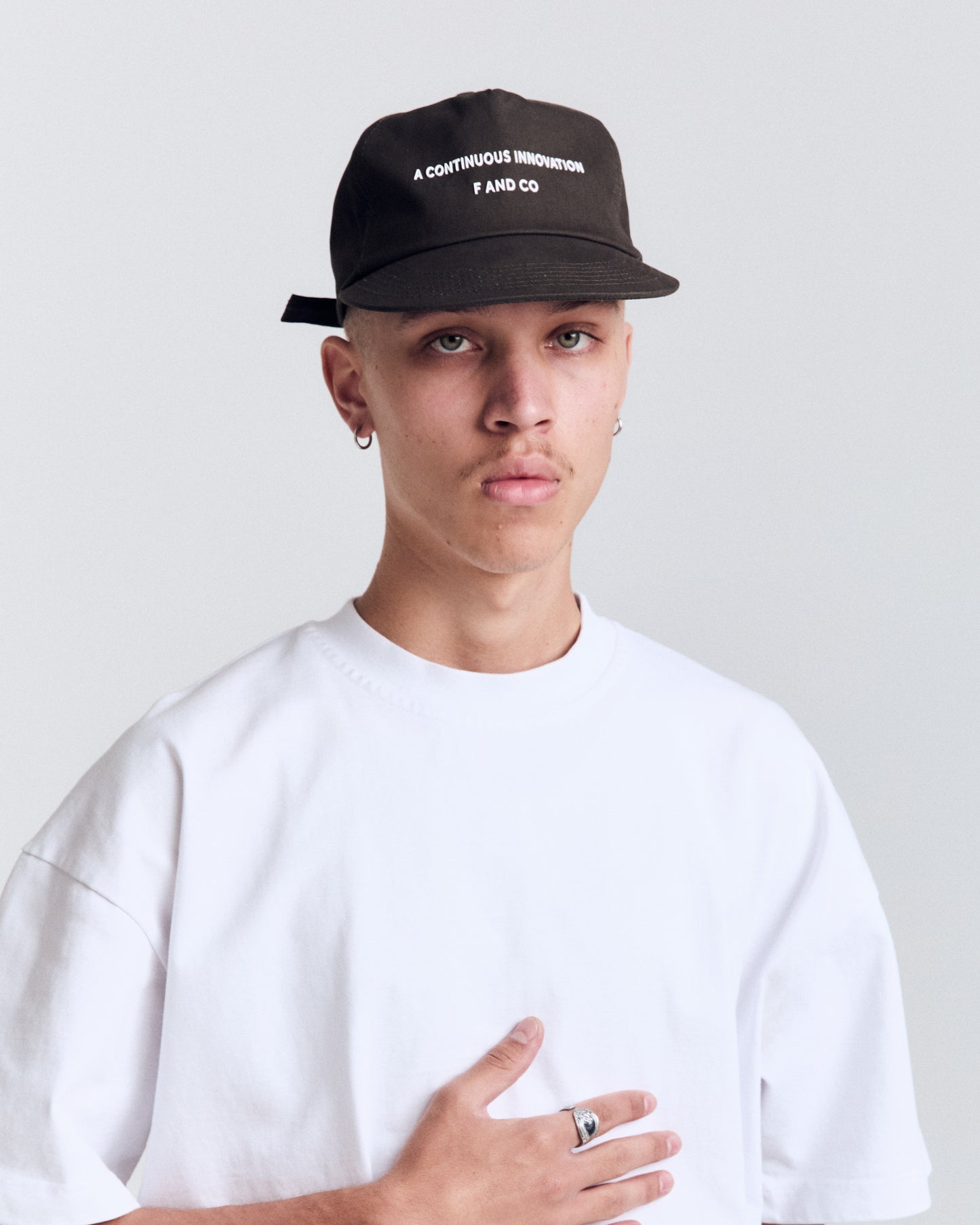 Innovation Cap - Wide Brim 5 Panel - Off Black