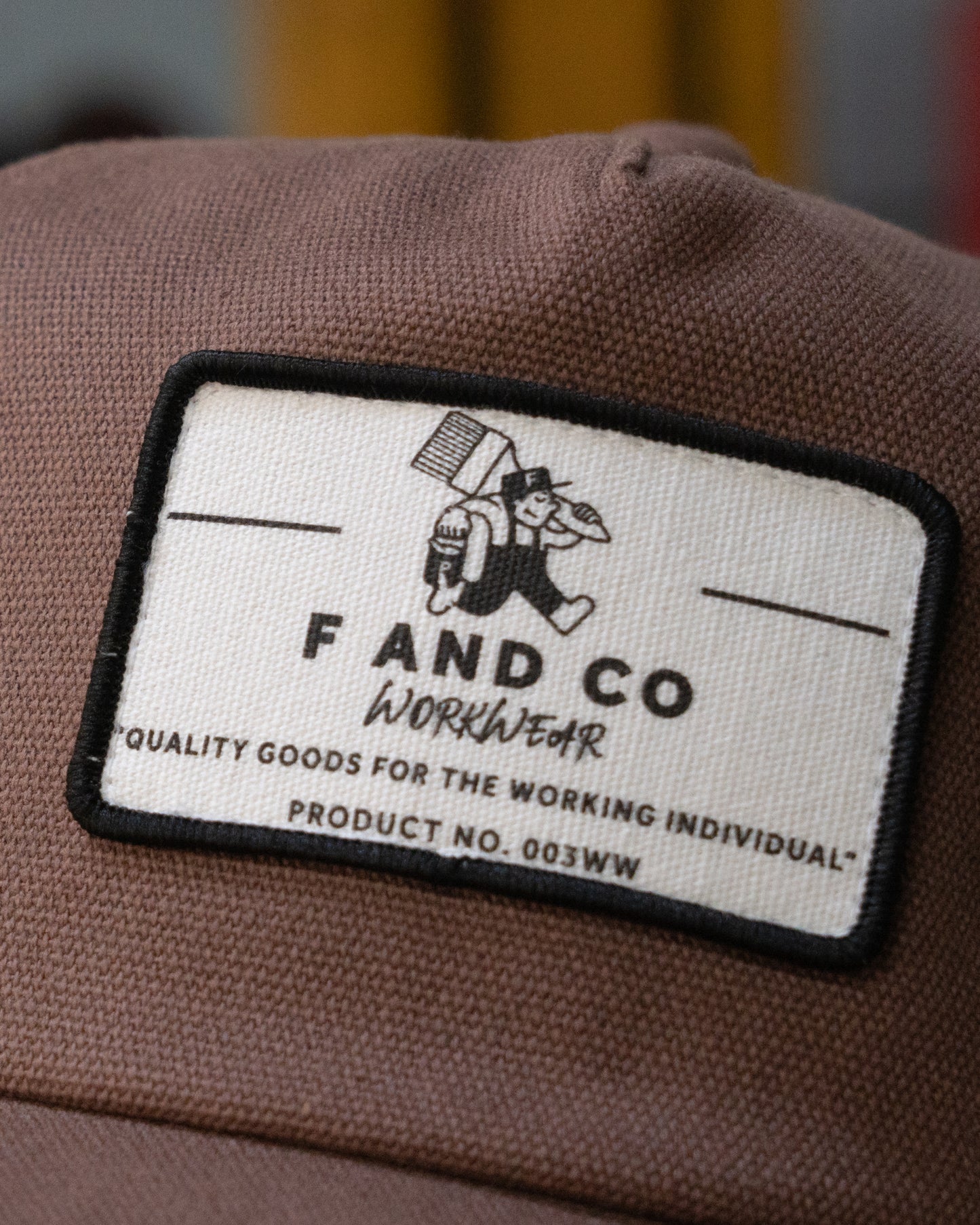 Patch Workwear Cap - 5 panel - Brown