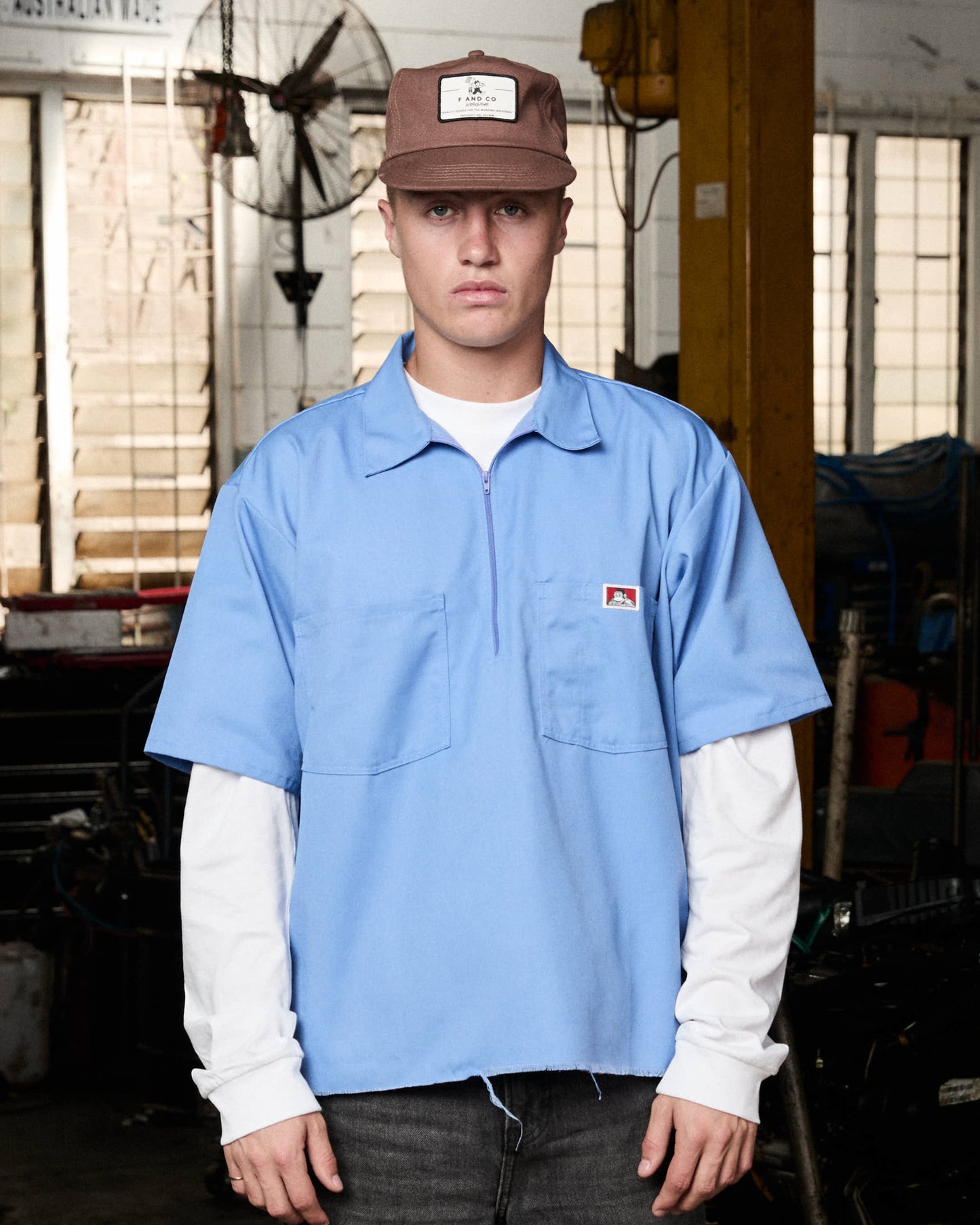 Patch Workwear Cap - 5 panel - Brown