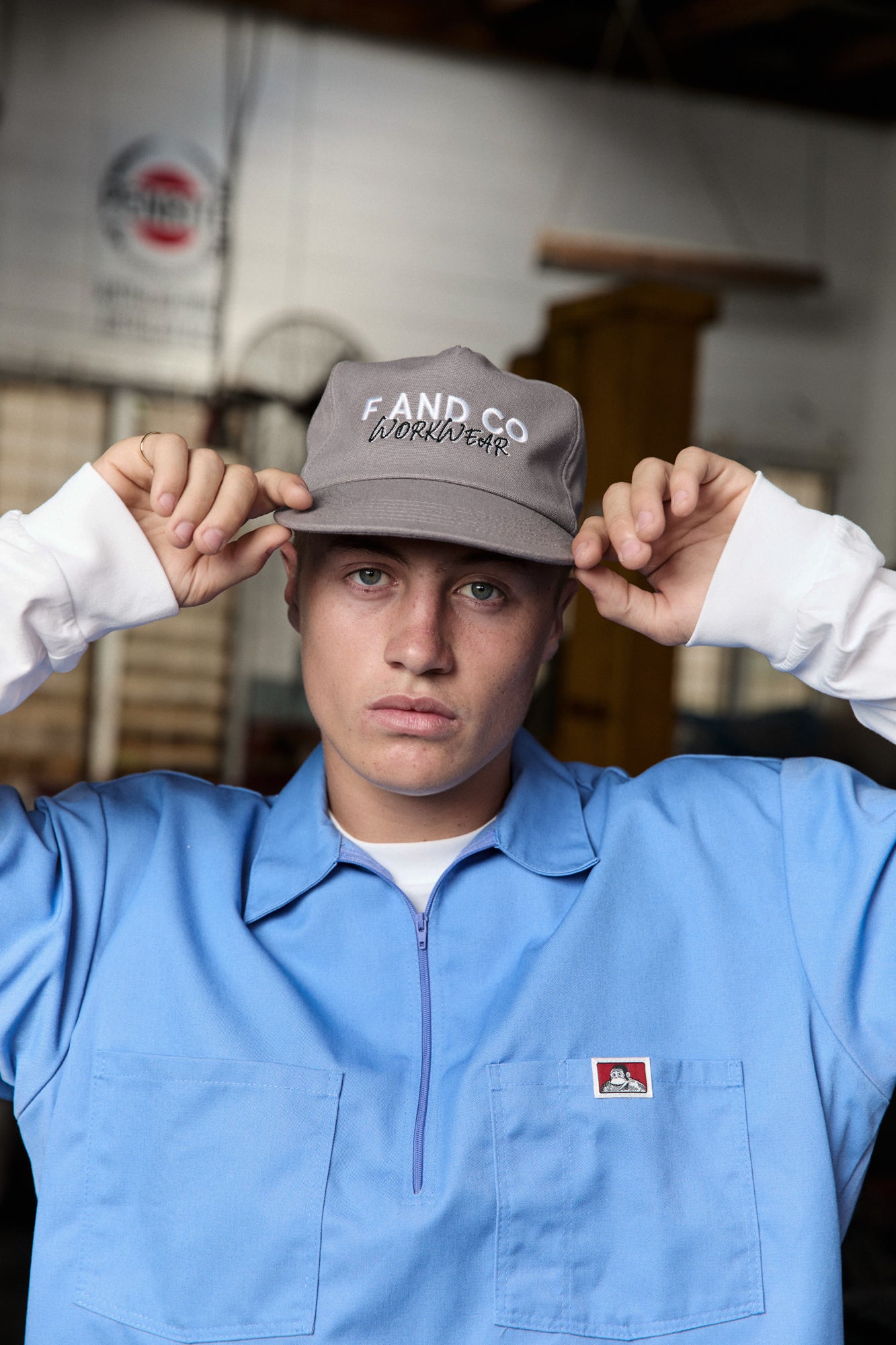 Workwear Cap - 5 panel - Grey
