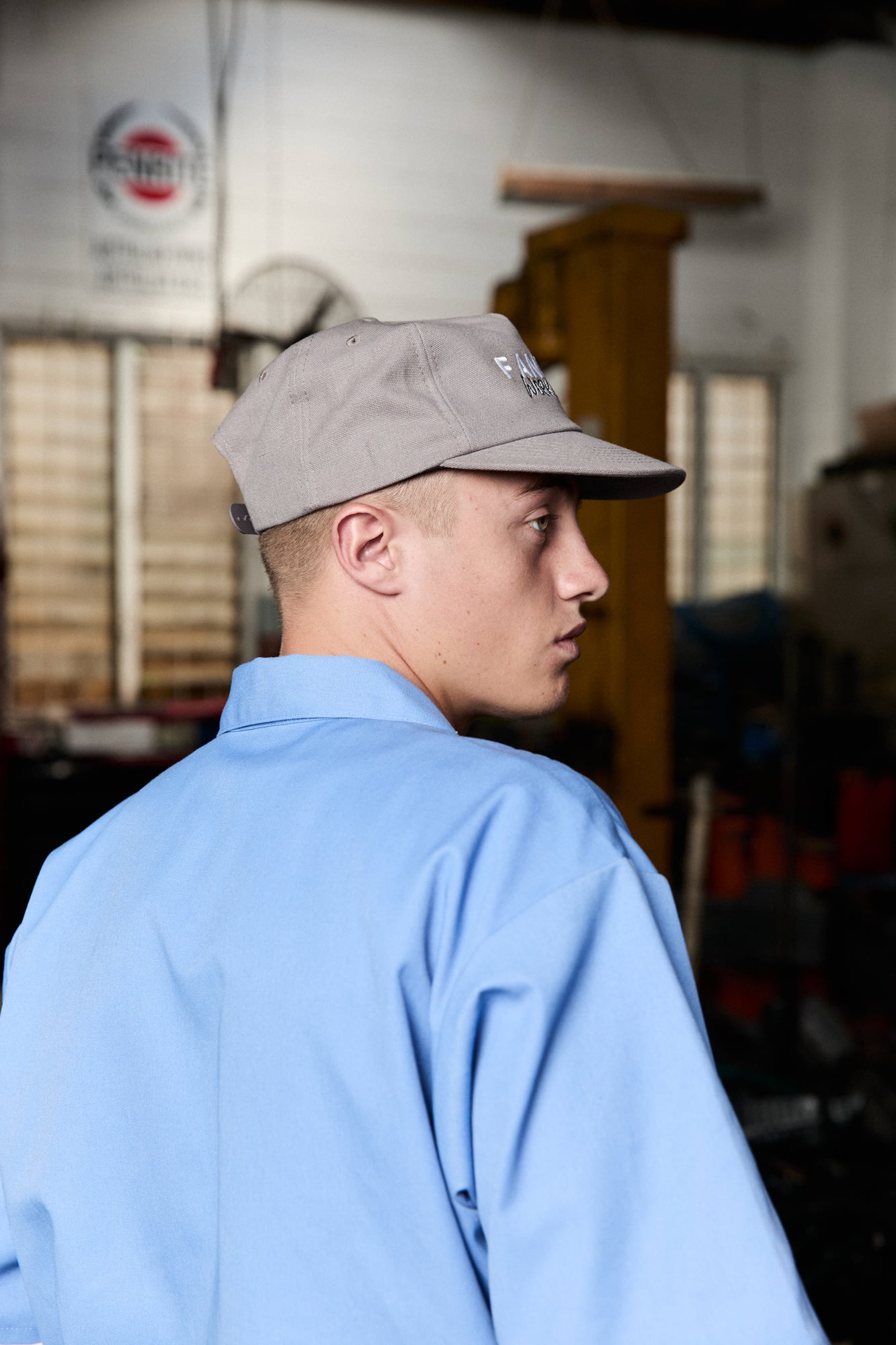 Workwear Cap - 5 panel - Grey