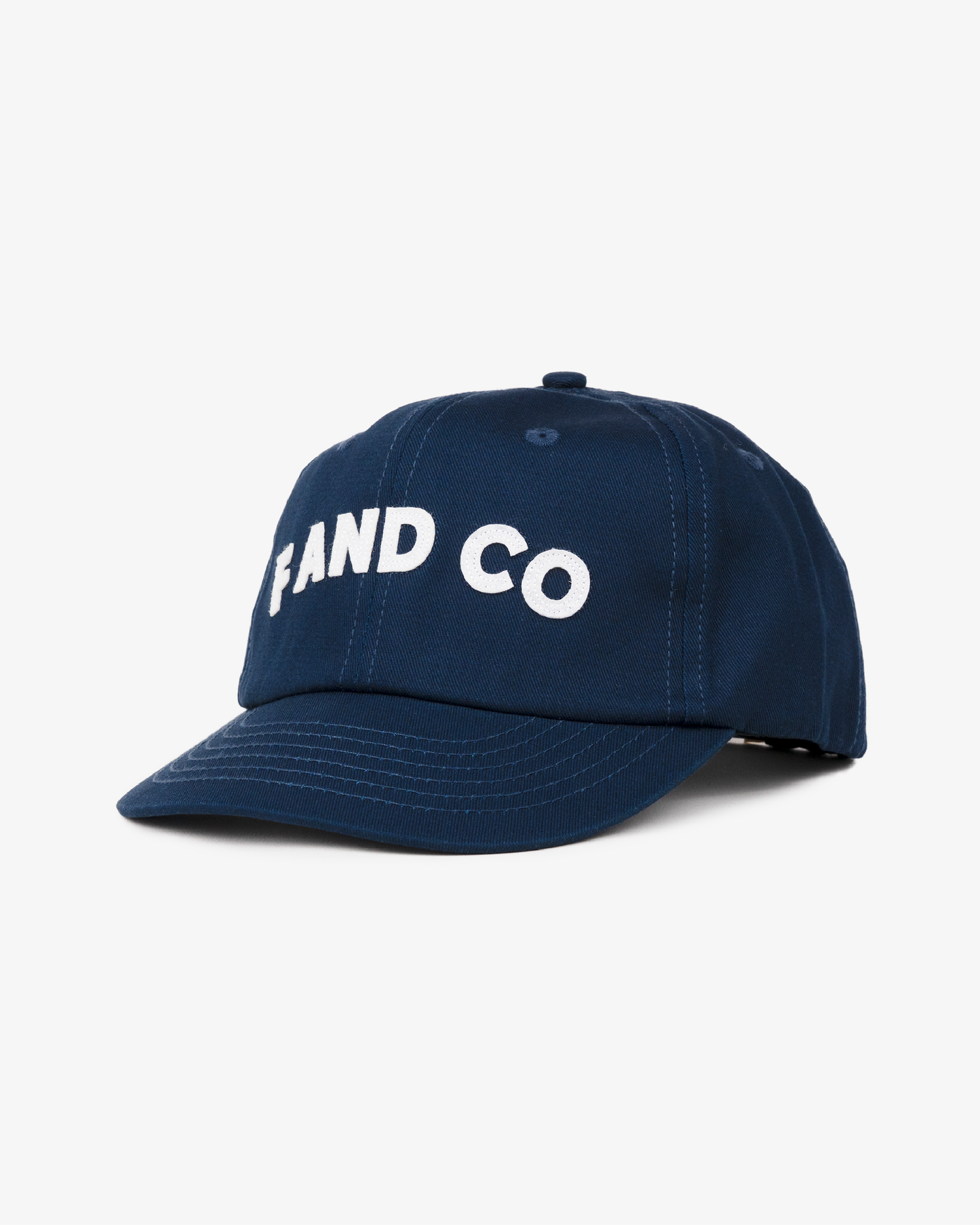 Letter Ball Cap - Short Brim 6 Panel - Navy
