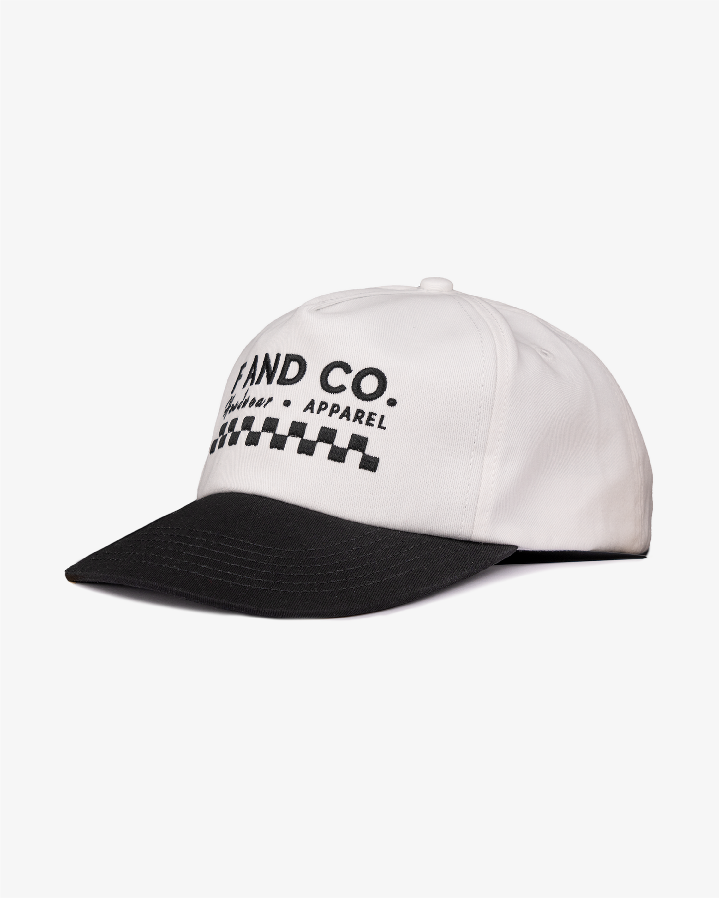 Logo Cap - 5 Panel - Black/White