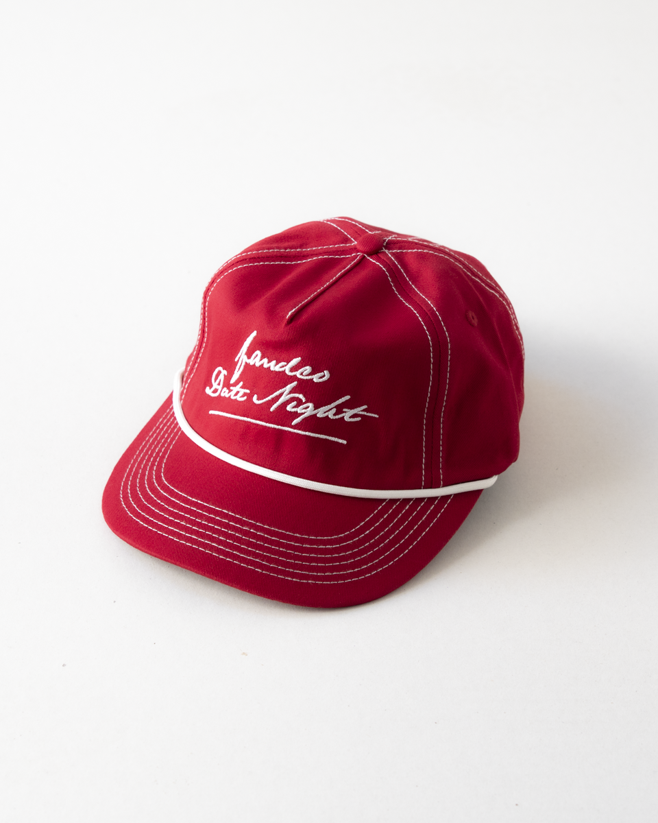 Date Cap - Wide Brim 5 Panel - Red