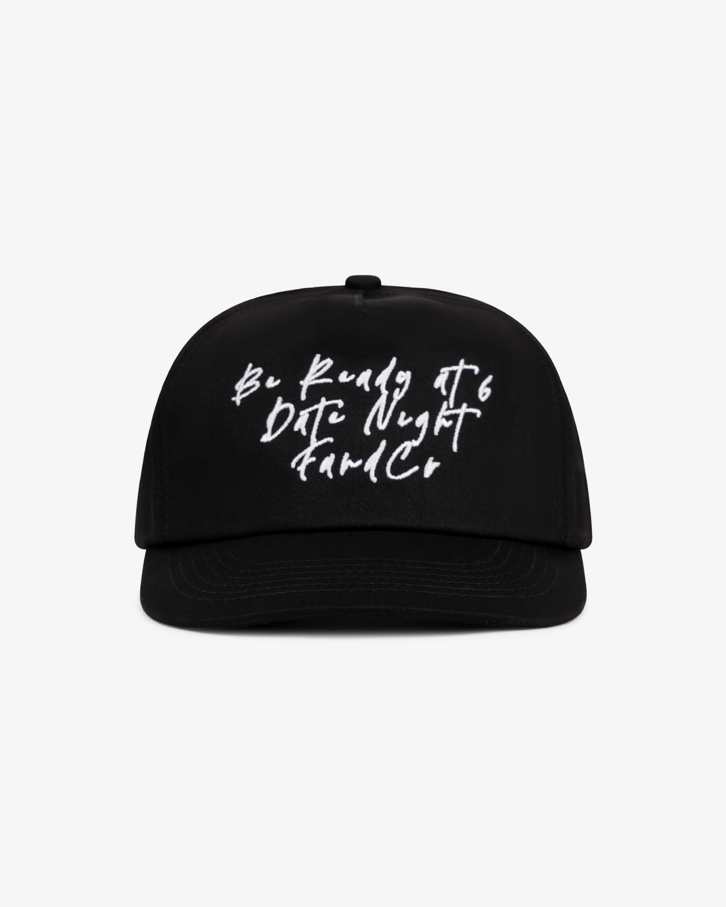 Outing Cap - Short Brim 5 Panel - Black