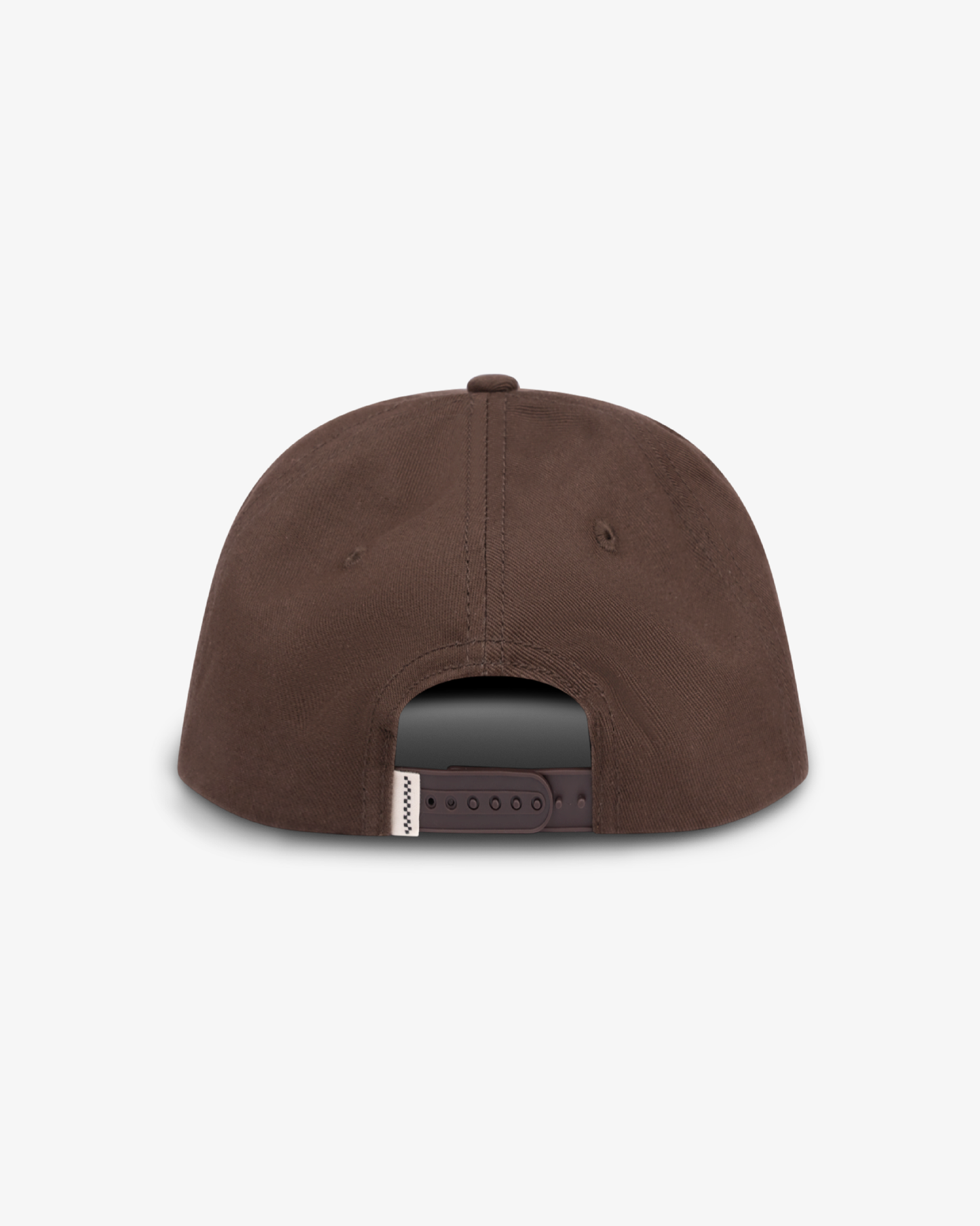 Outline Signage Cap - Short Brim 5 Panel - Brown