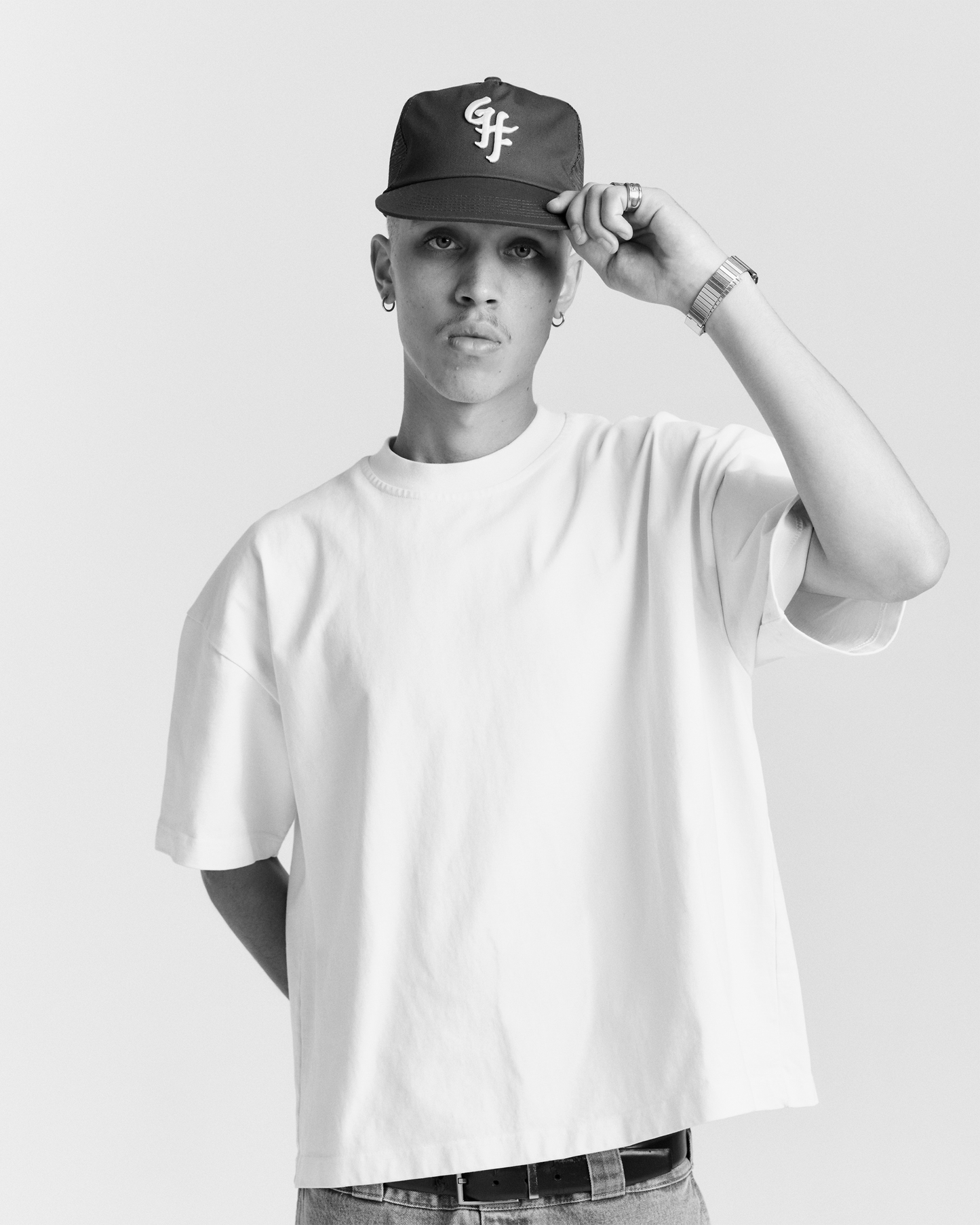 Glass Half Full Trucker Cap - 5 Panel - Black