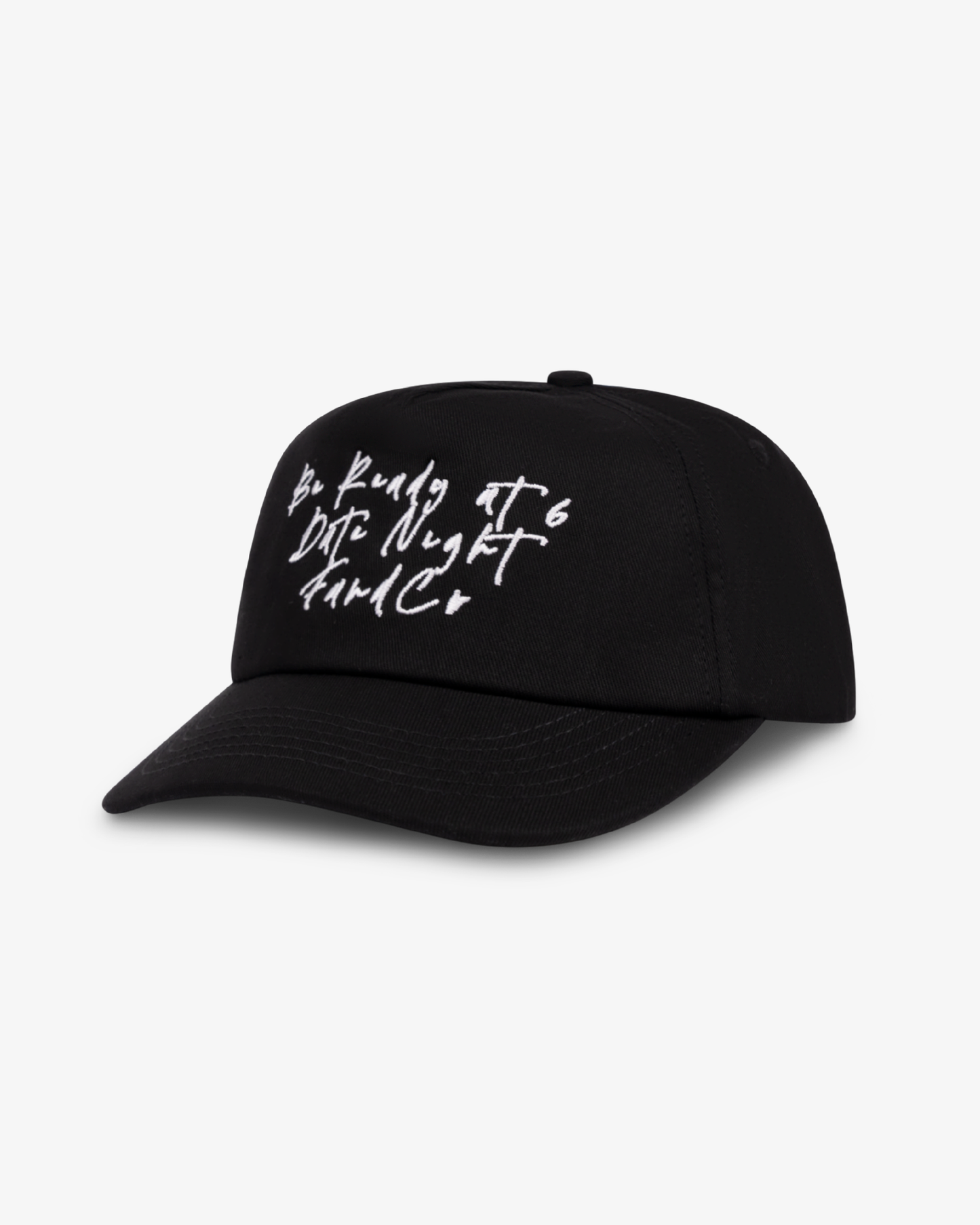 Outing Cap - Short Brim 5 Panel - Black