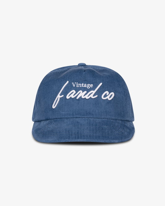 Vintage Cord Cap - 5 Panel - Blue