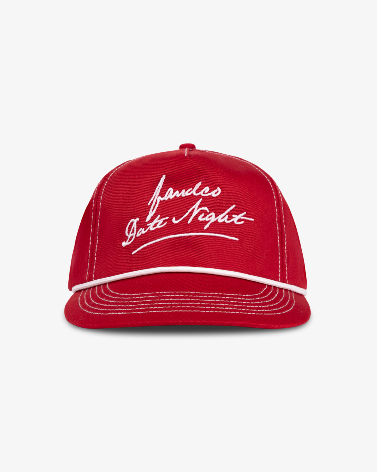 Date Cap - Wide Brim 5 Panel - Red