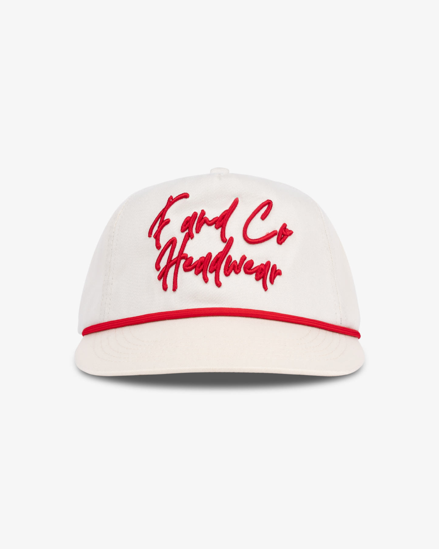 Event Script Cap - Wide Brim 5 Panel - Off White