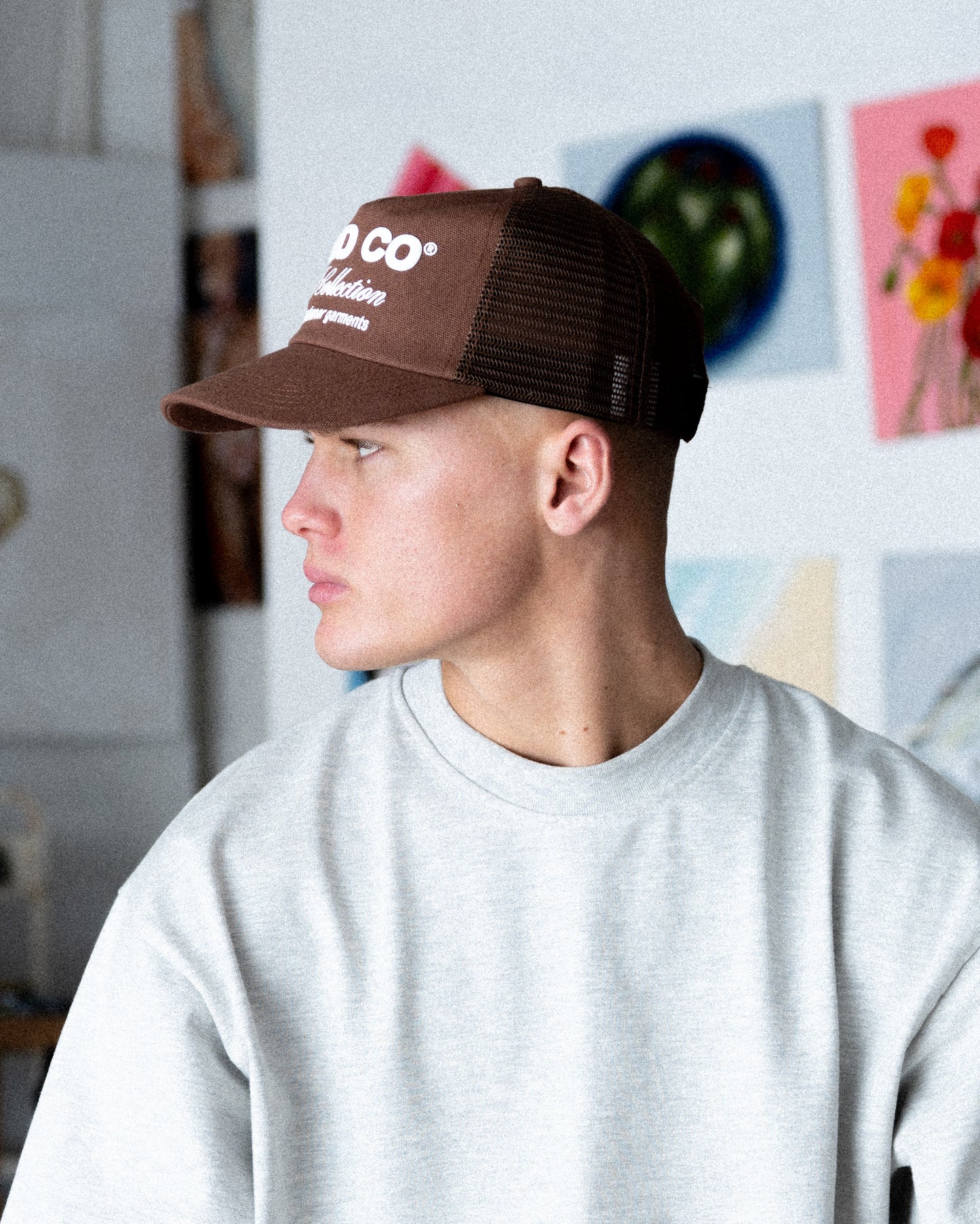 Artist Cap - Ball Trucker - Brown