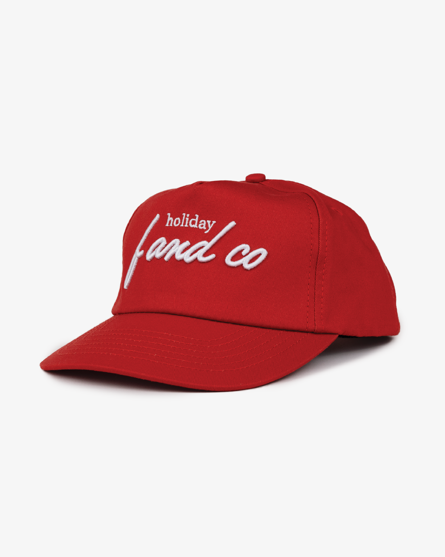 Holiday Cap - 5 Panel - Red