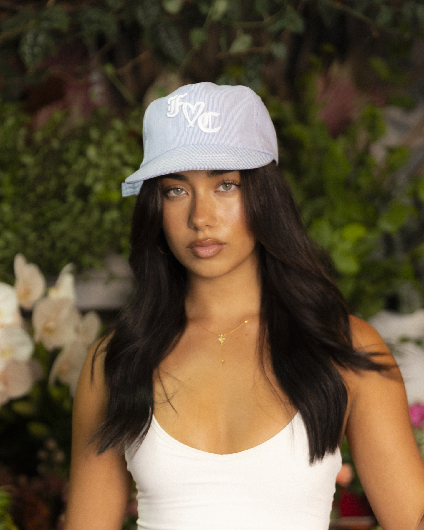 F❤C Cap - 5 Panel - Blue Pinstripe