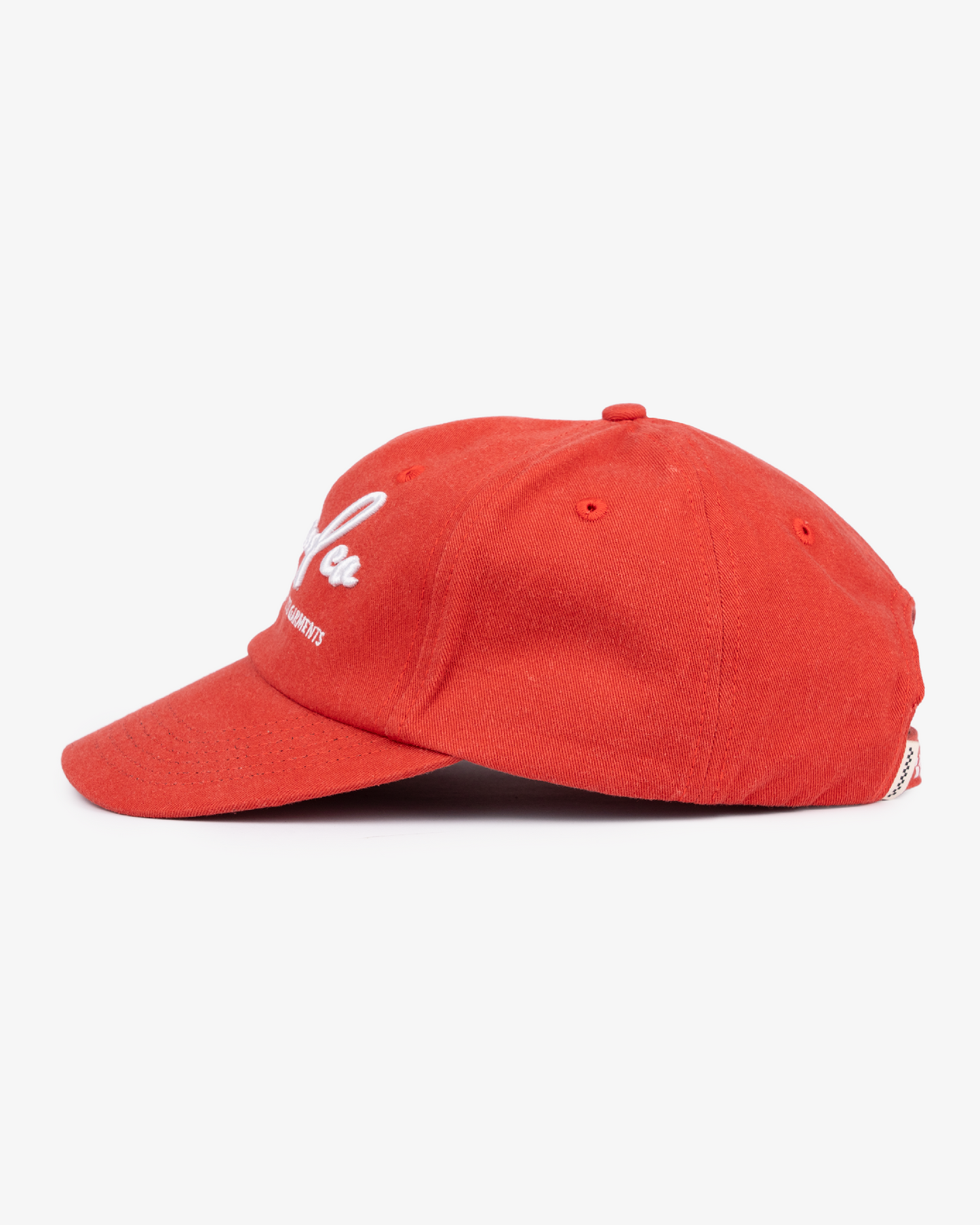 Signature Goods Cap - Wide Brim 6 Panel - Washed Red