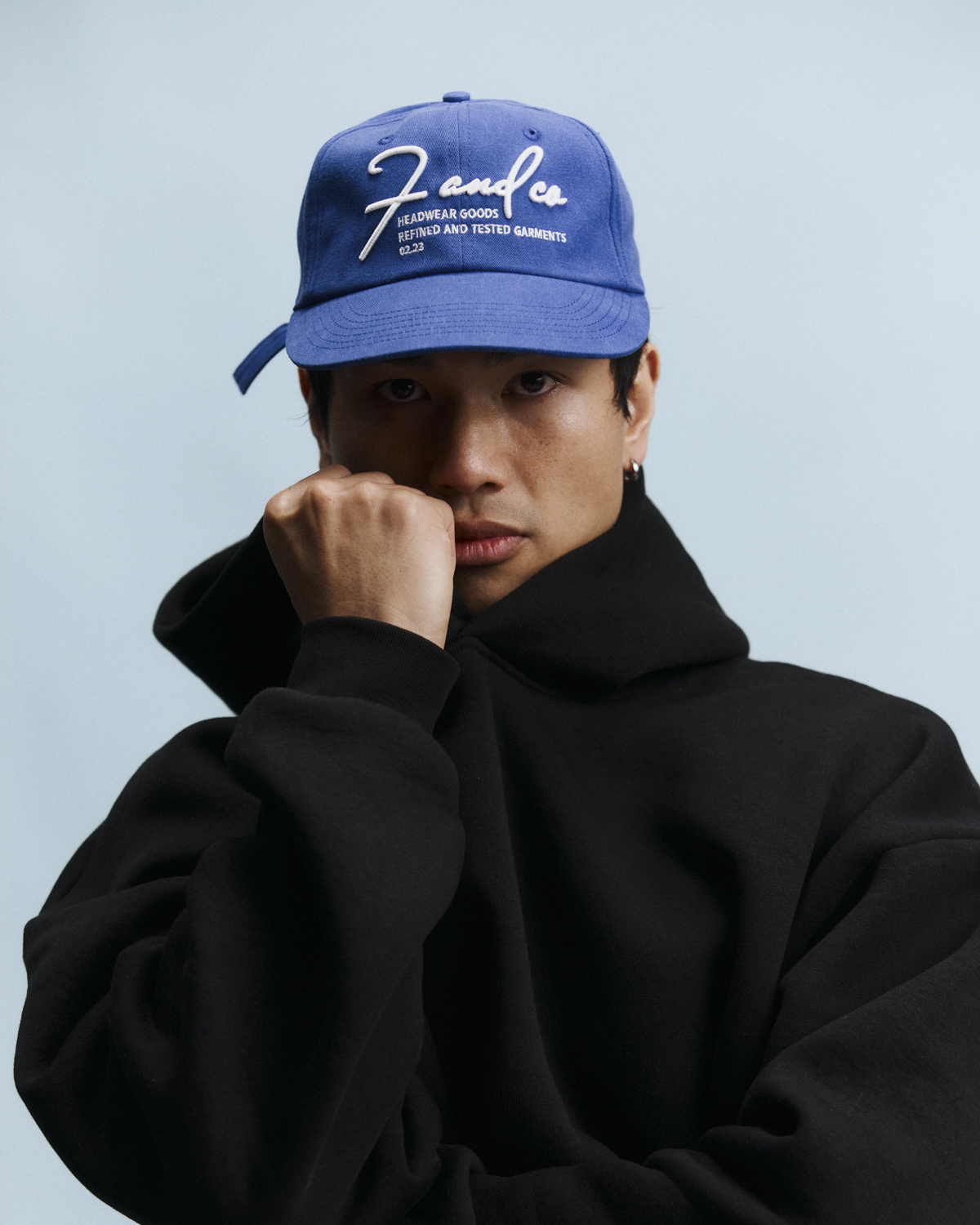 Signature Goods Cap - Wide Brim 6 Panel - Washed Royal Blue