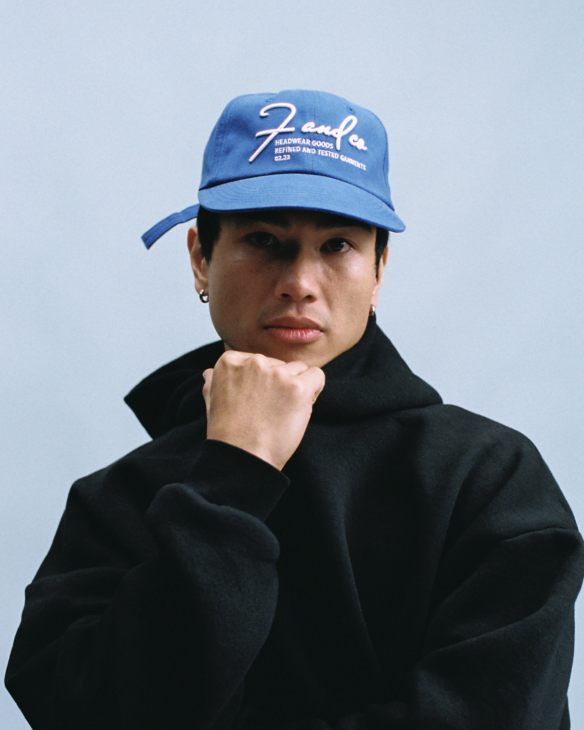Signature Goods Cap - Wide Brim 6 Panel - Washed Royal Blue