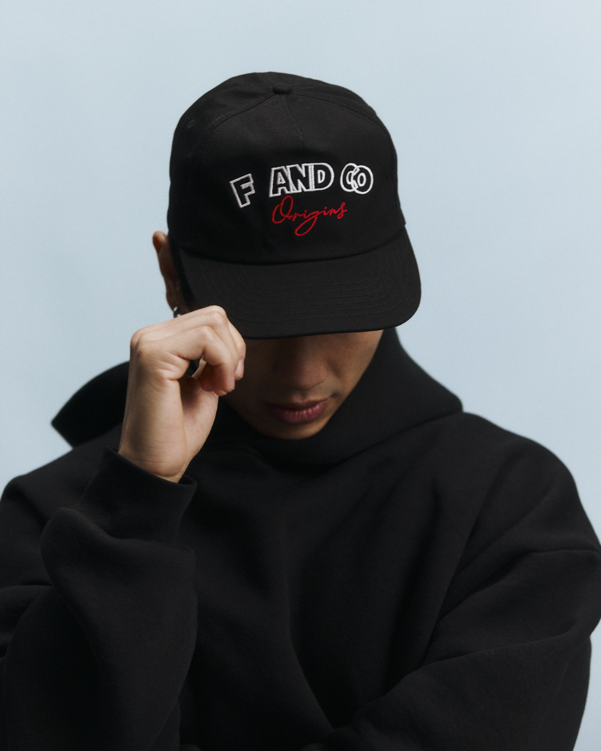 Origins Cap - Short Brim 5 Panel - Black