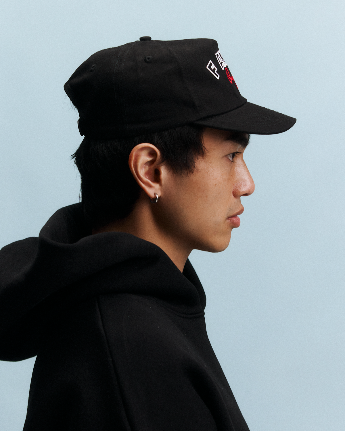 Origins Cap - Short Brim 5 Panel - Black