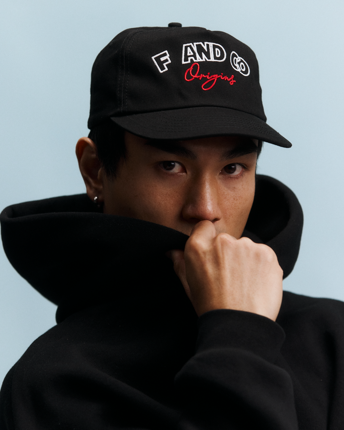 Origins Cap - Short Brim 5 Panel - Black