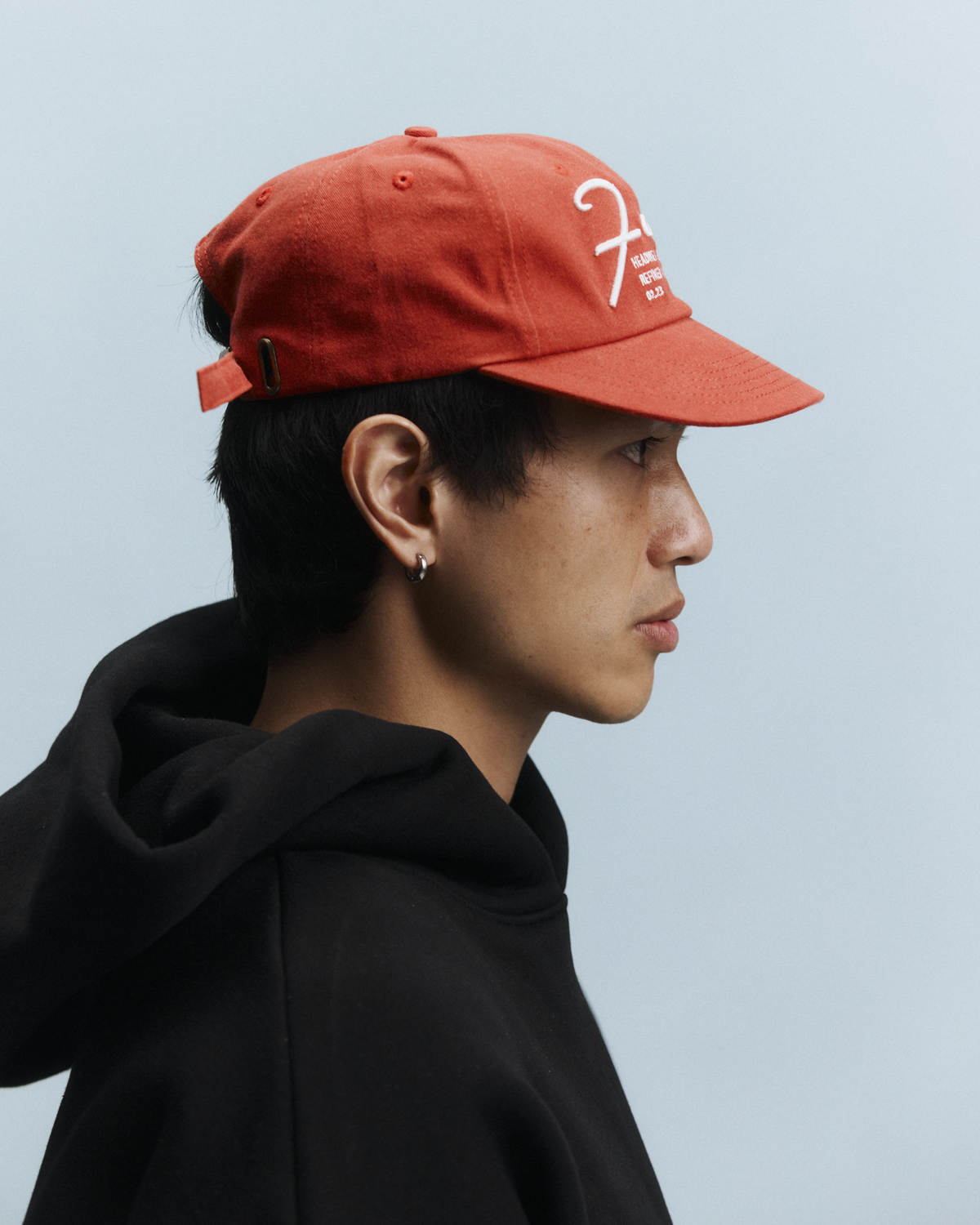 Signature Goods Cap - Wide Brim 6 Panel - Washed Red