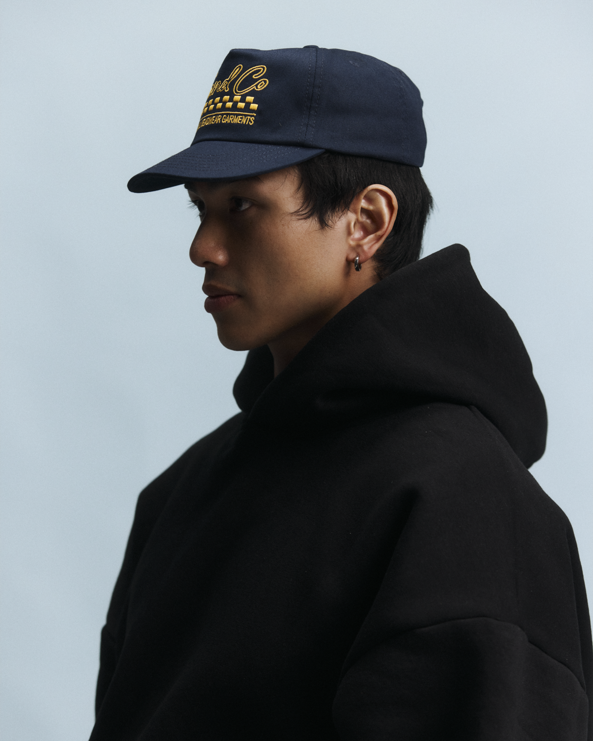 Script Logo Cap - 5 Panel - Navy