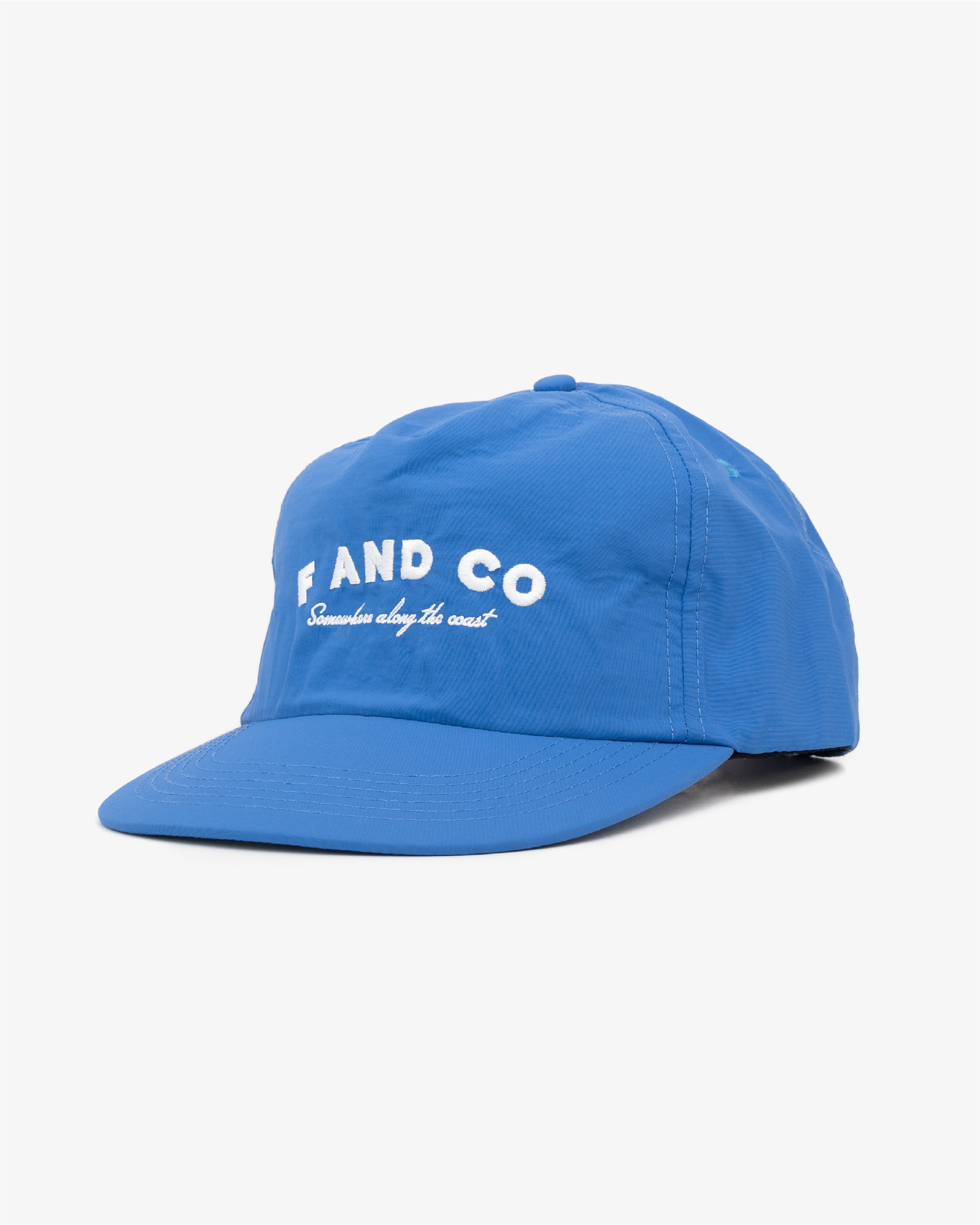 Nylon Coastal Cap - 5 Panel - Blue