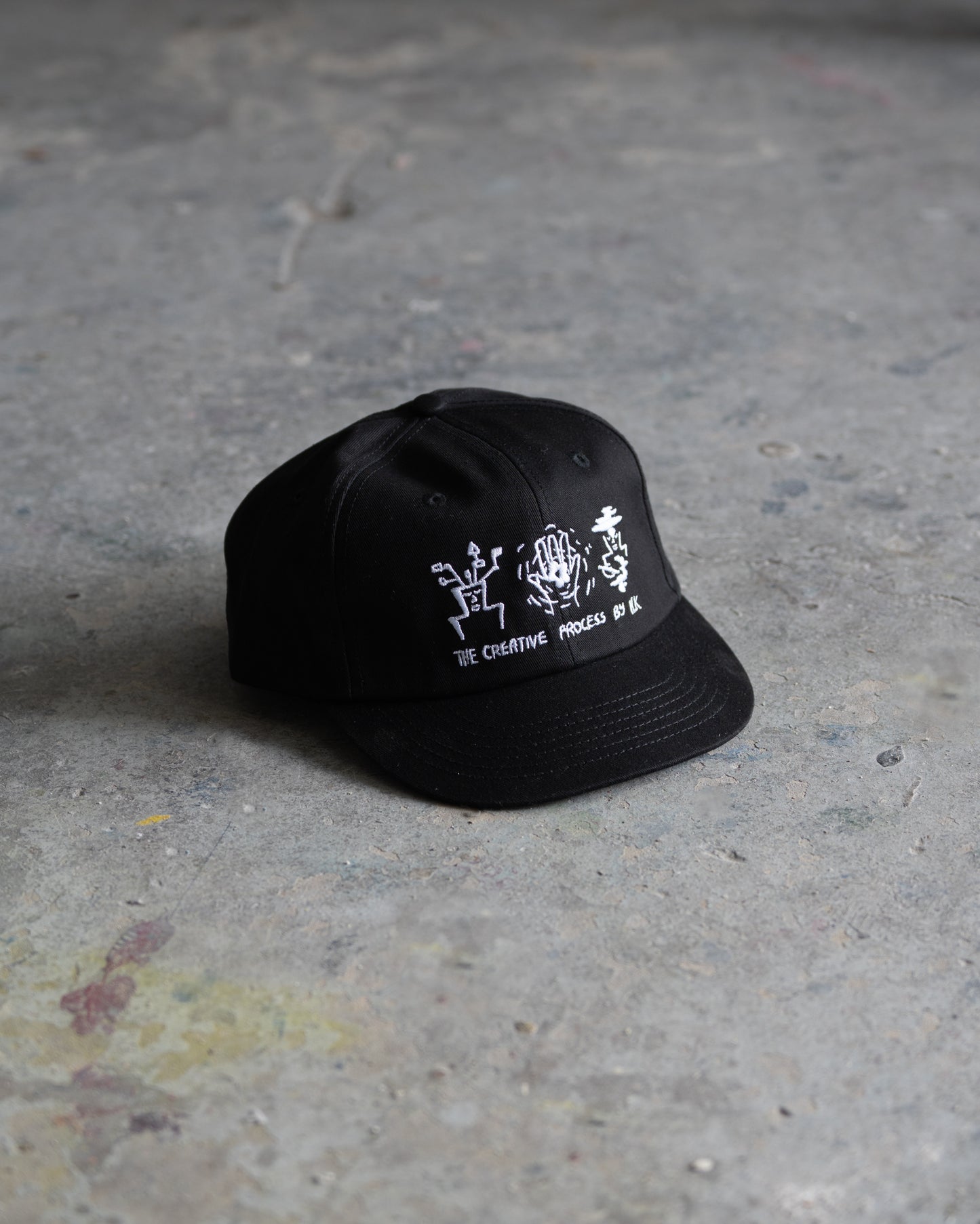 Creative Cap - Short Brim 6 Panel - Black